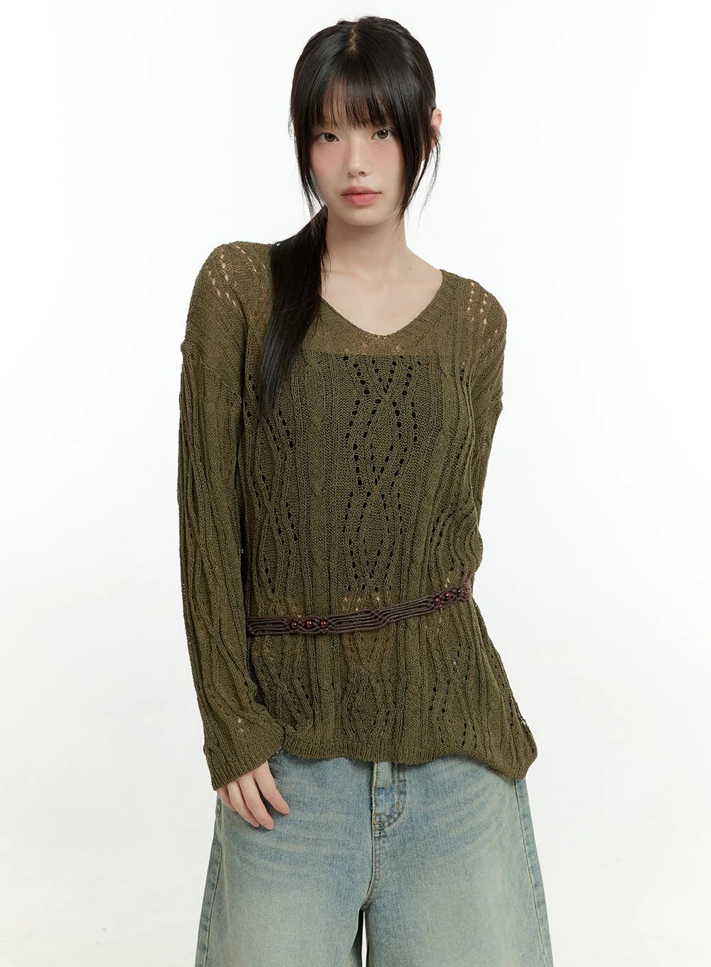 Hollow Out Knit Sweater CG401 - Image 12