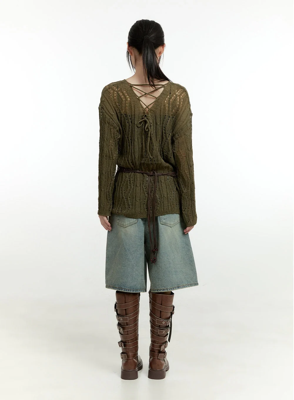 Hollow Out Knit Sweater CG401 - Image 15