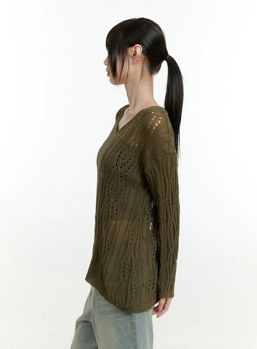 Hollow Out Knit Sweater CG401 - Image 17