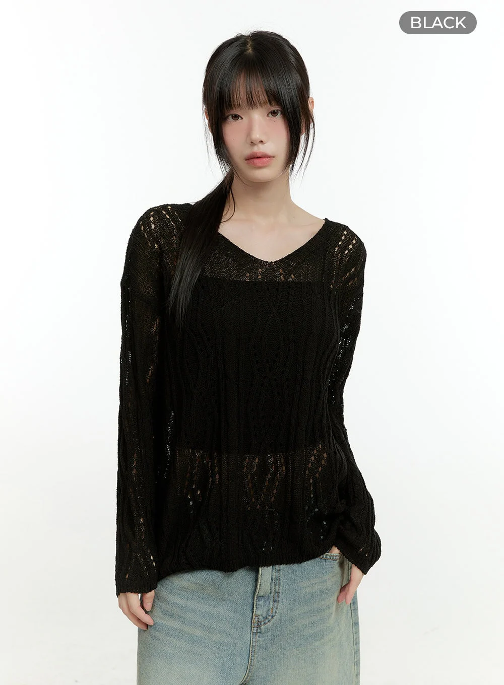 Hollow Out Knit Sweater CG401 - Image 21