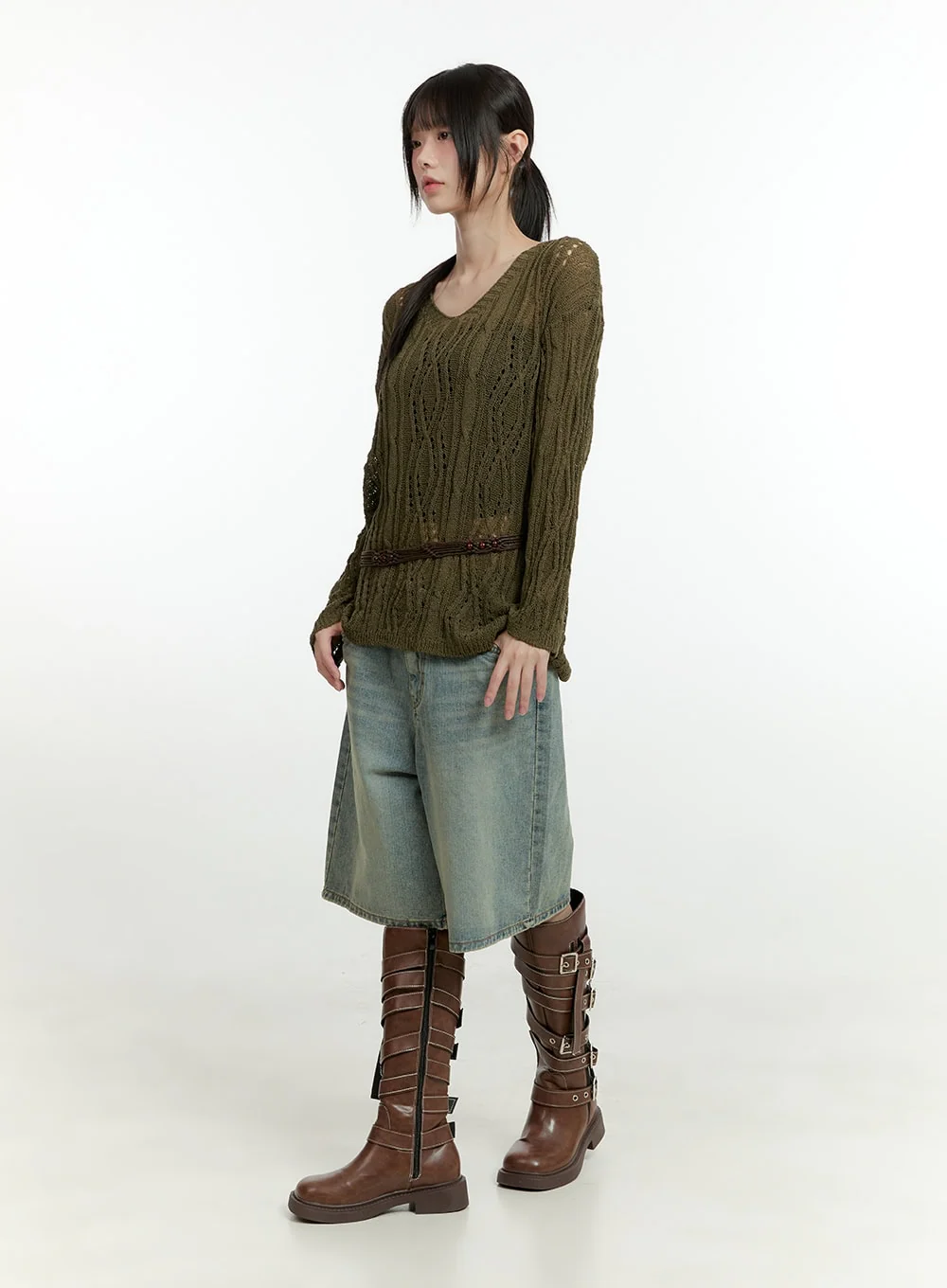 Hollow Out Knit Sweater CG401 - Image 3