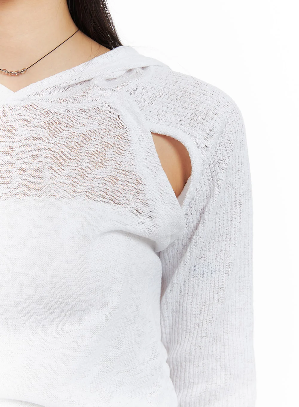 Hooded Cut-Out Top CA404 - Image 4