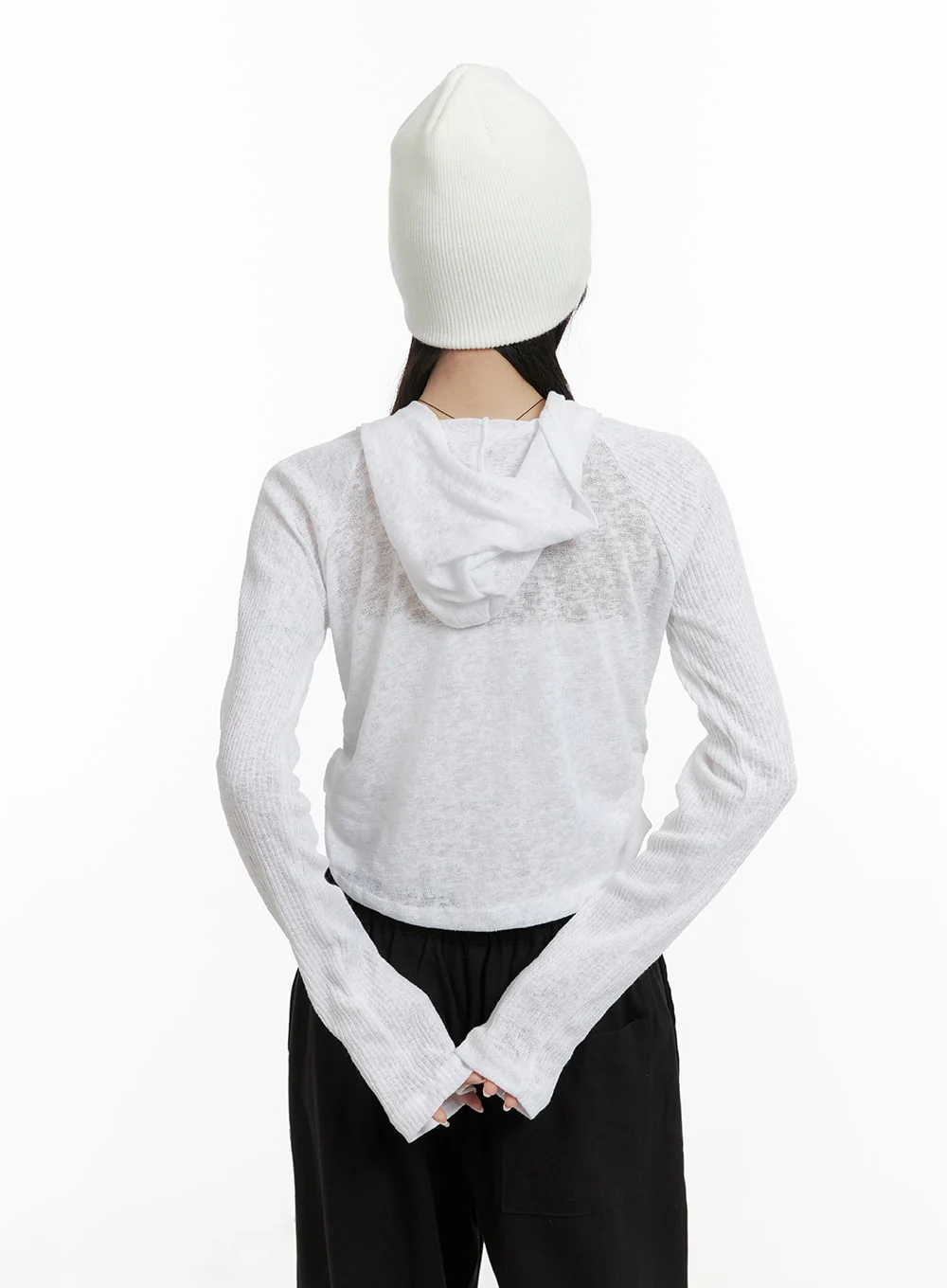 Hooded Cut-Out Top CA404 - Image 6