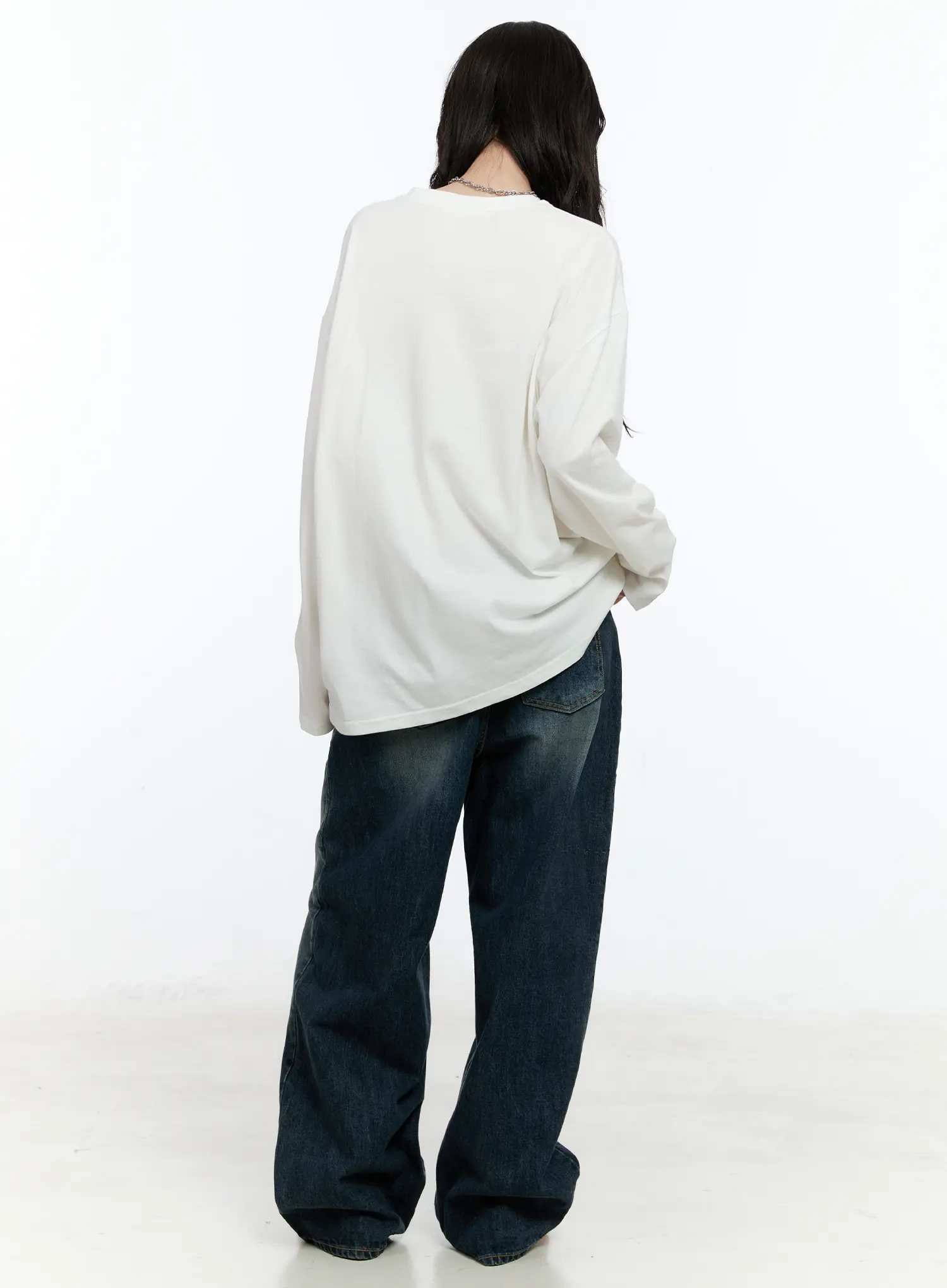 Hunter Washed Wide Leg Jeans CN517 - Image 7
