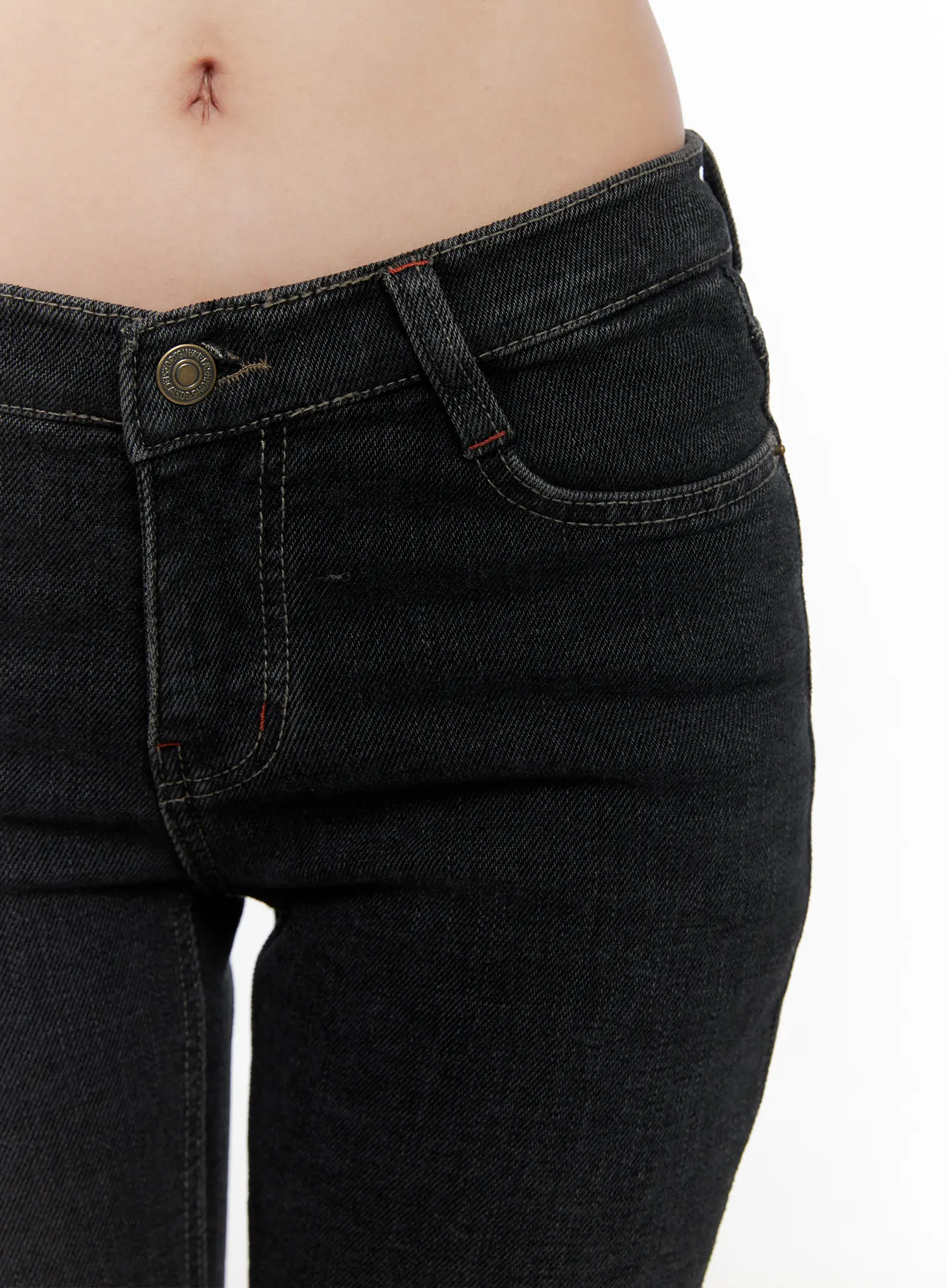 Inaya Low-Rise Flared Hip Pad Jeans CN514 - Image 4
