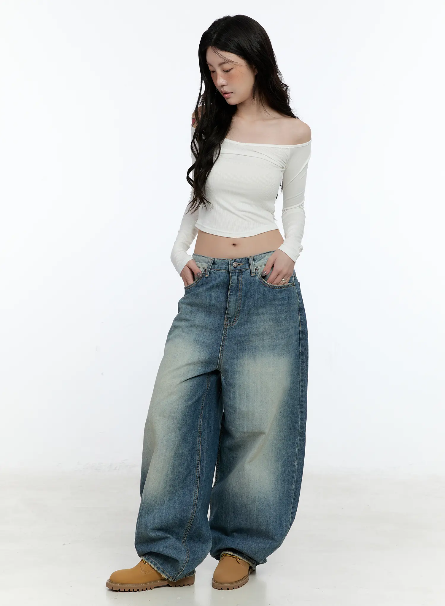 Jiso Baggy Wide Jeans CN517 - Image 5