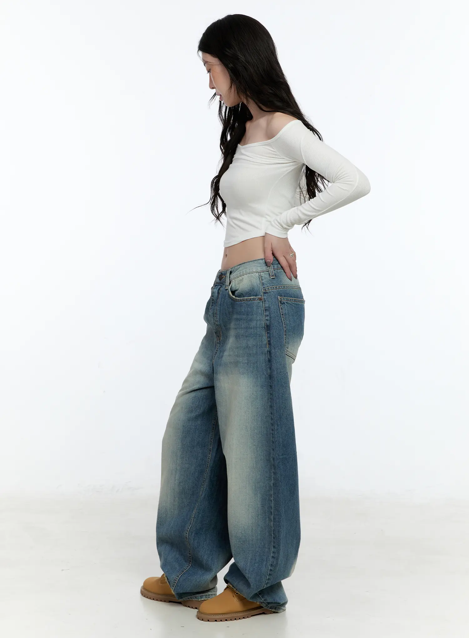 Jiso Baggy Wide Jeans CN517 - Image 6