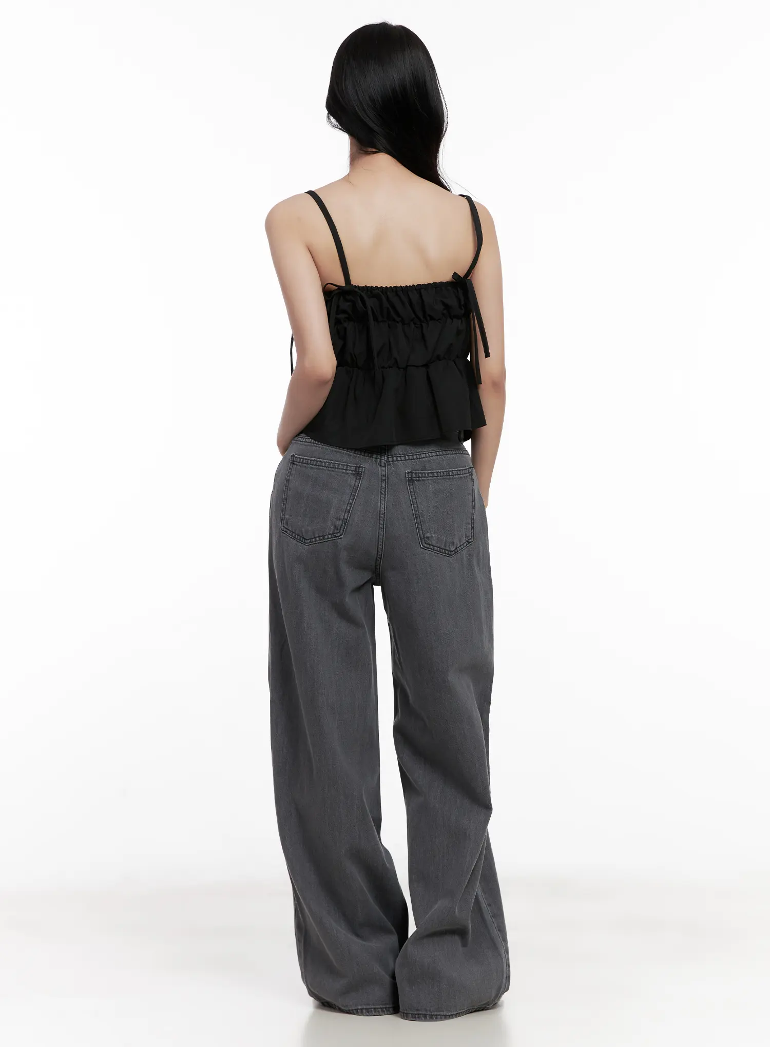 Jiyeon Dark Gray Denim Jeans CL516 - Image 3