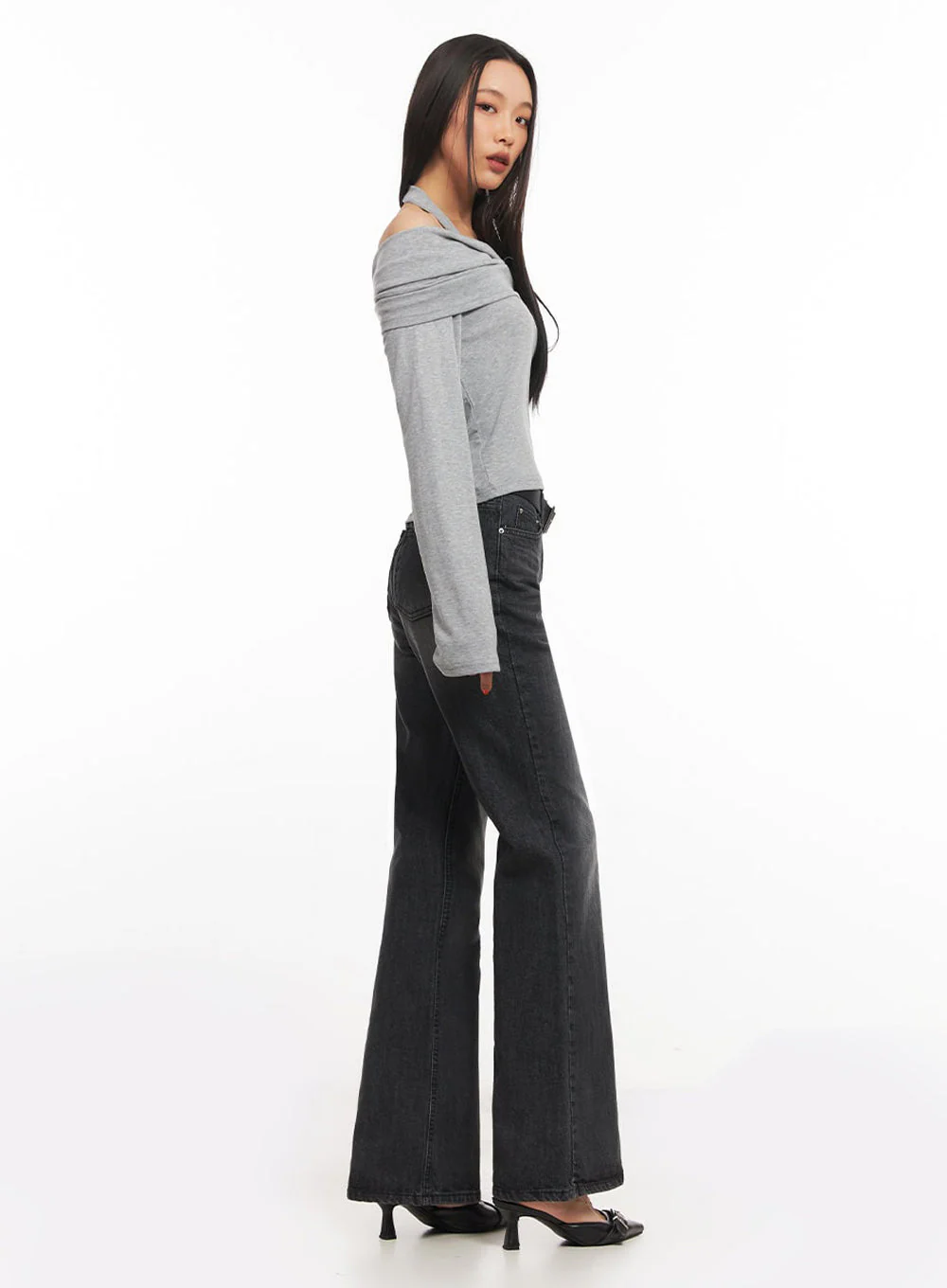 Joanna Washed Flared Jeans IA504 - Image 7
