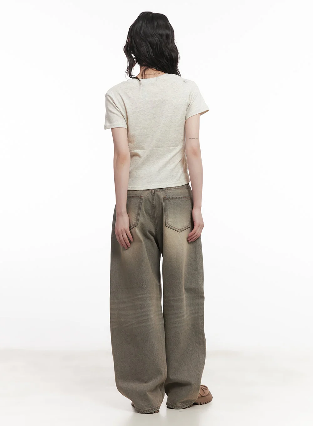 Joey Washed Wide-Leg Jeans CM528 - Image 6