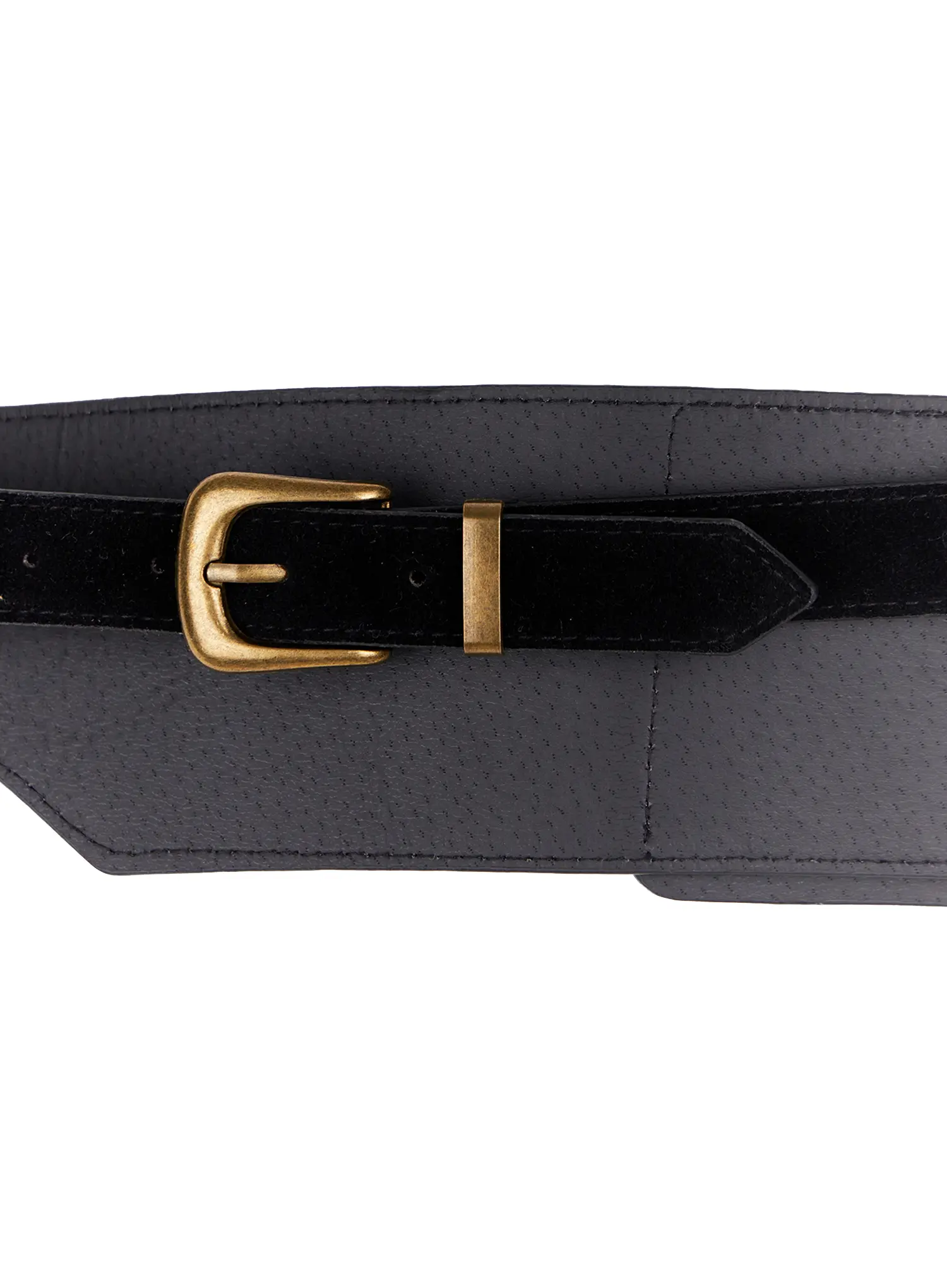 John Suede Pocketed Waist Belt CS529 - Image 9