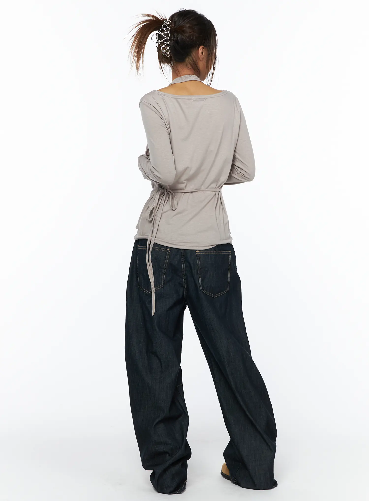 Juju Vintage Style Baggy Jeans CA516 - Image 7