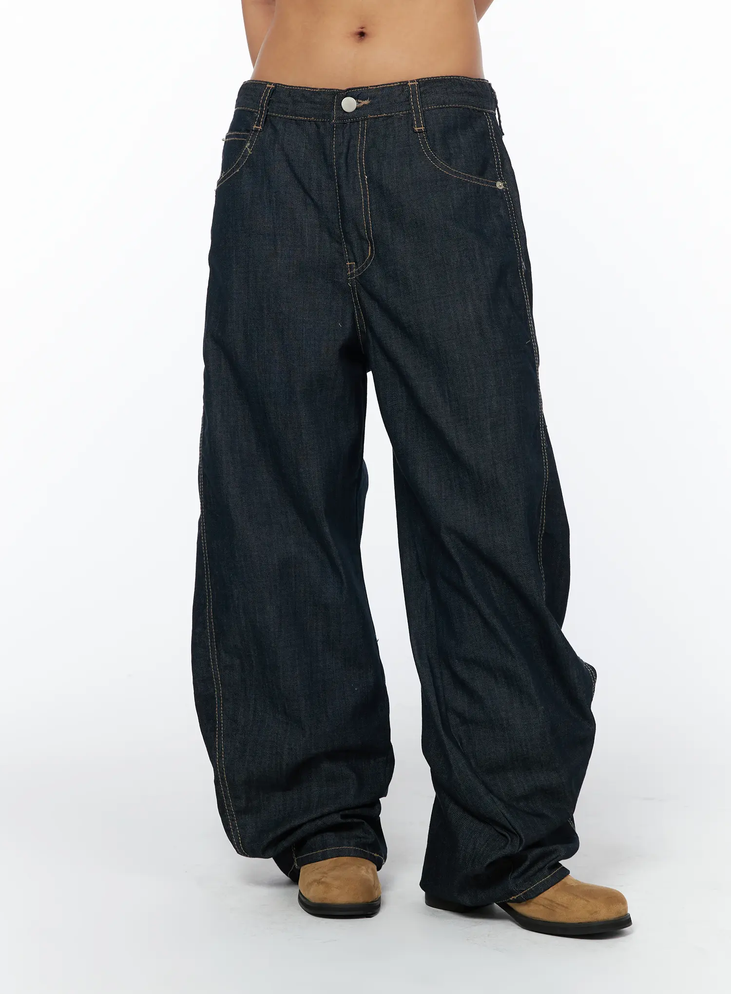 Juju Vintage Style Baggy Jeans CA516 - Image 9