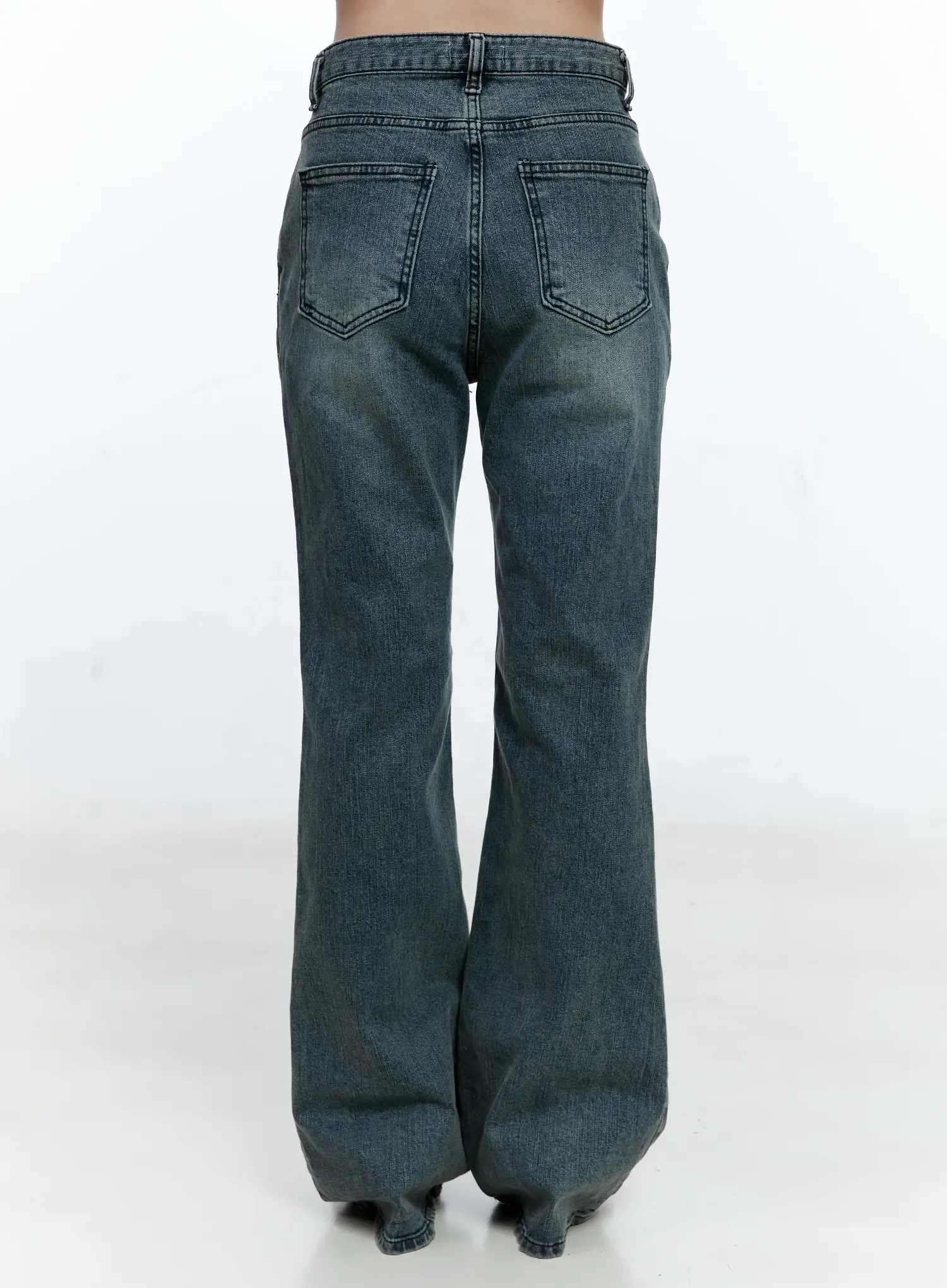 Juliet Washed Flare Denim Jeans CG513 - Image 6
