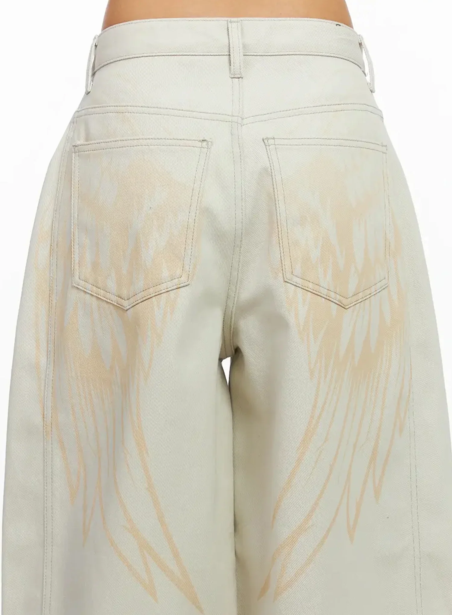 Juniper Wing Print Baggy Jeans IA527 - Image 2