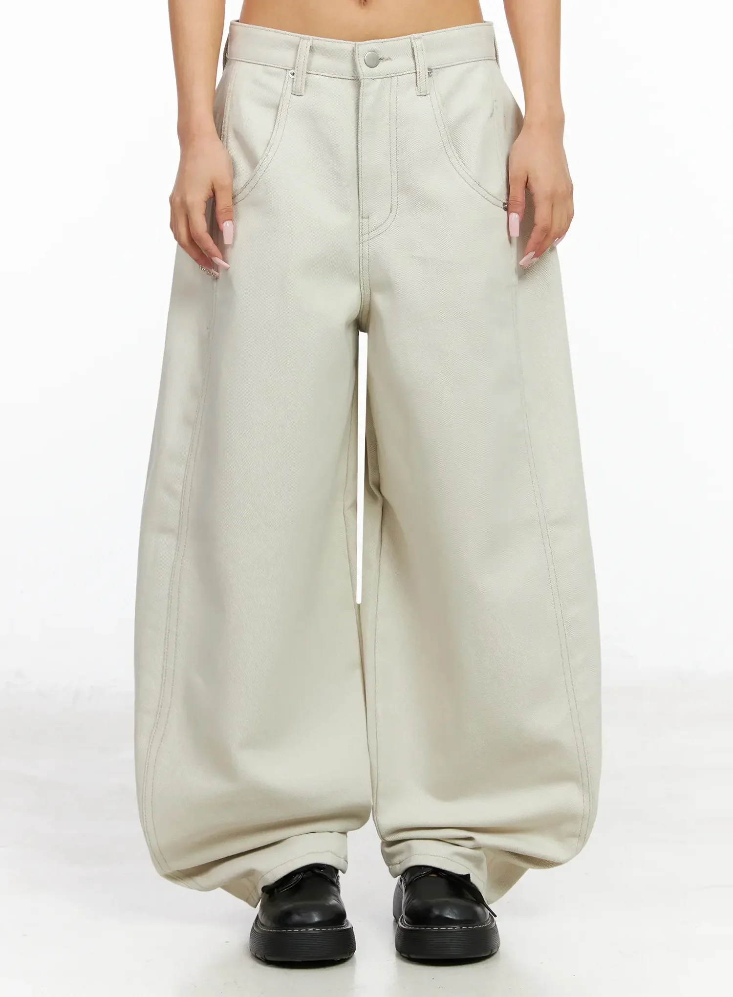 Juniper Wing Print Baggy Jeans IA527 - Image 3