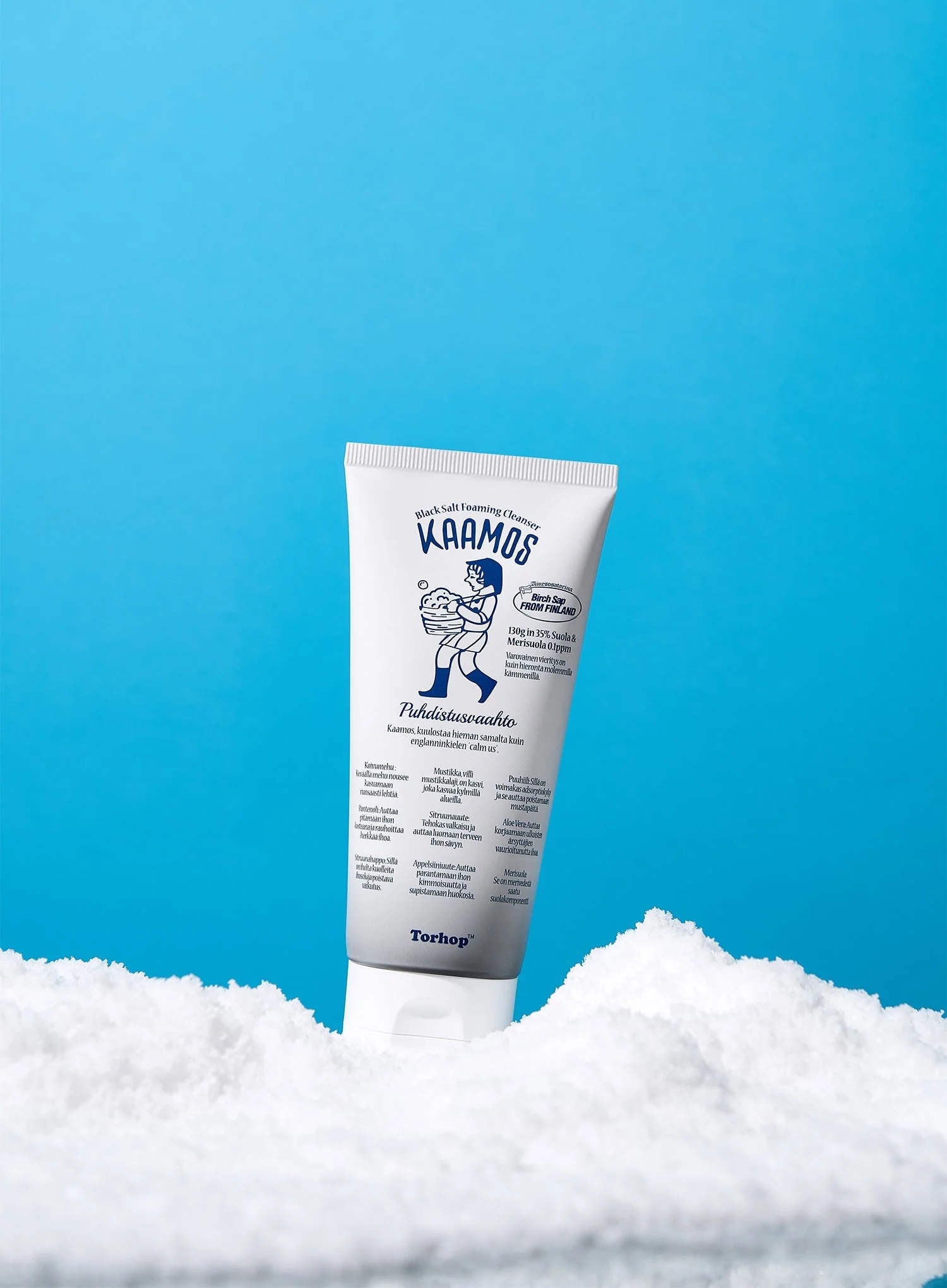 Kaamos Black Salt Foaming Cleanser (130g) - Image 4