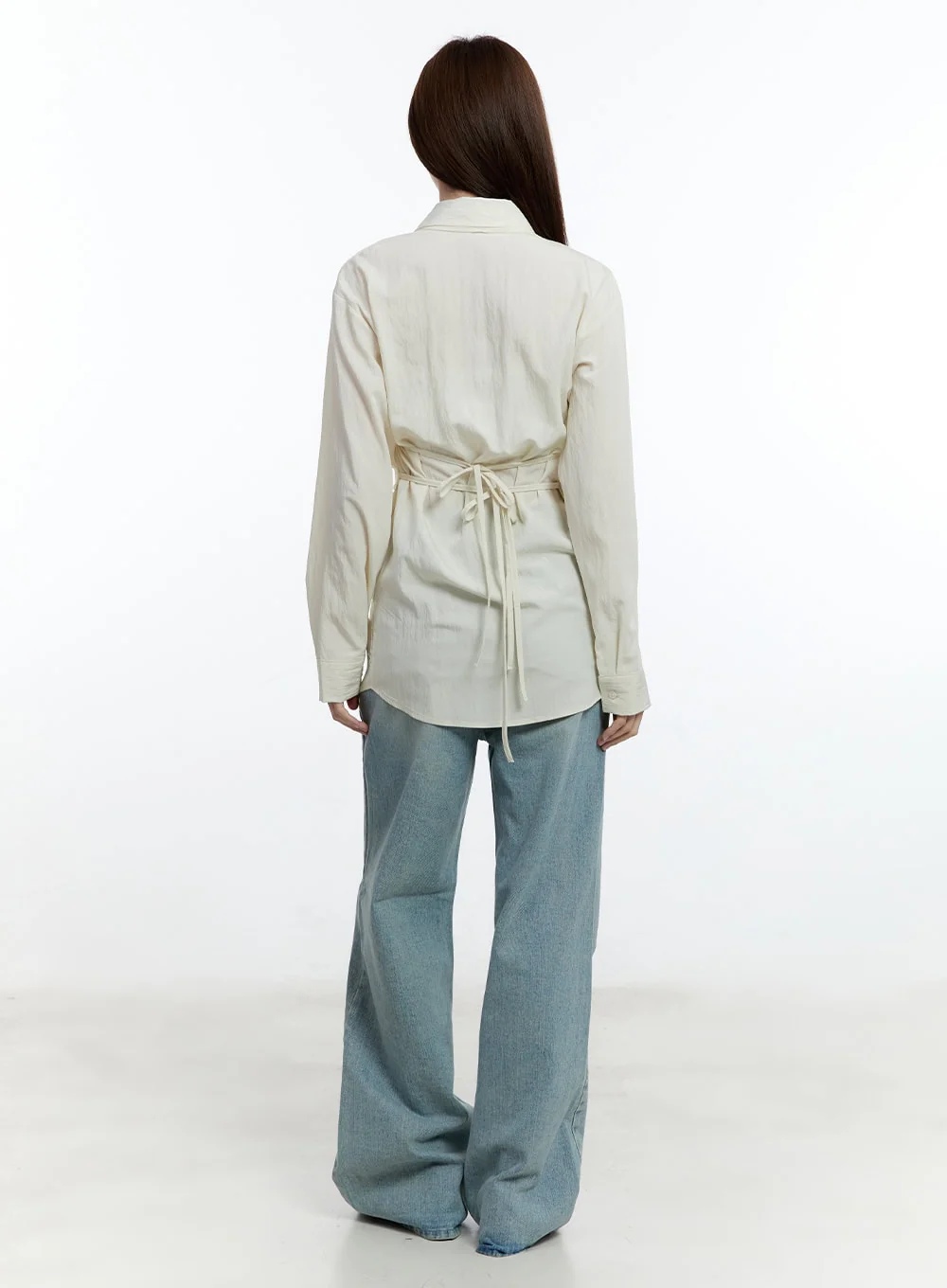 Kacy Washed Wide-Fit Flared Jeans CM521 - Image 4