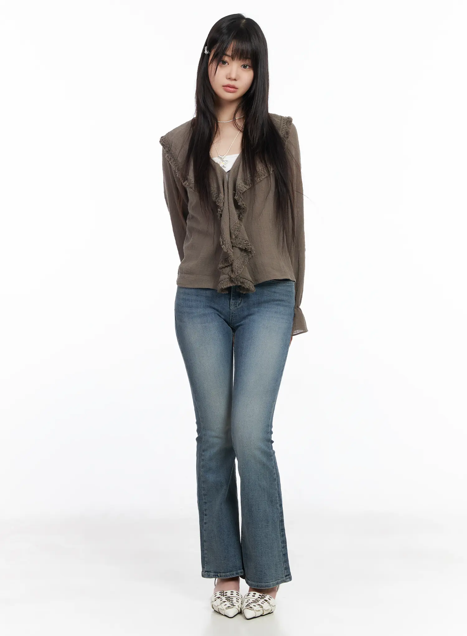 Kallie High-Waist Bootcut Flared Jeans CM513 - Image 5