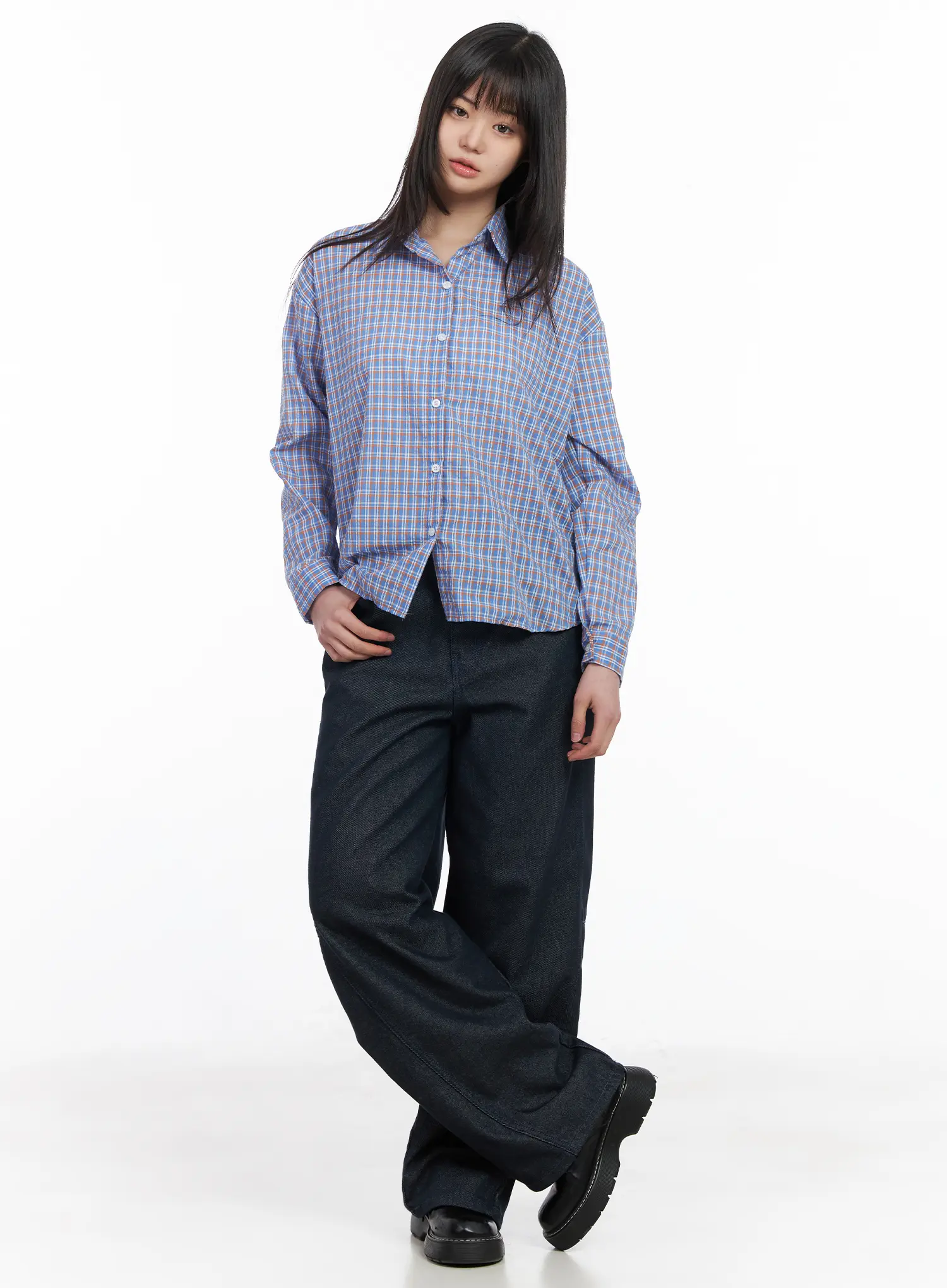 Kate Wide Leg Embroidered Jeans CM513 - Image 3