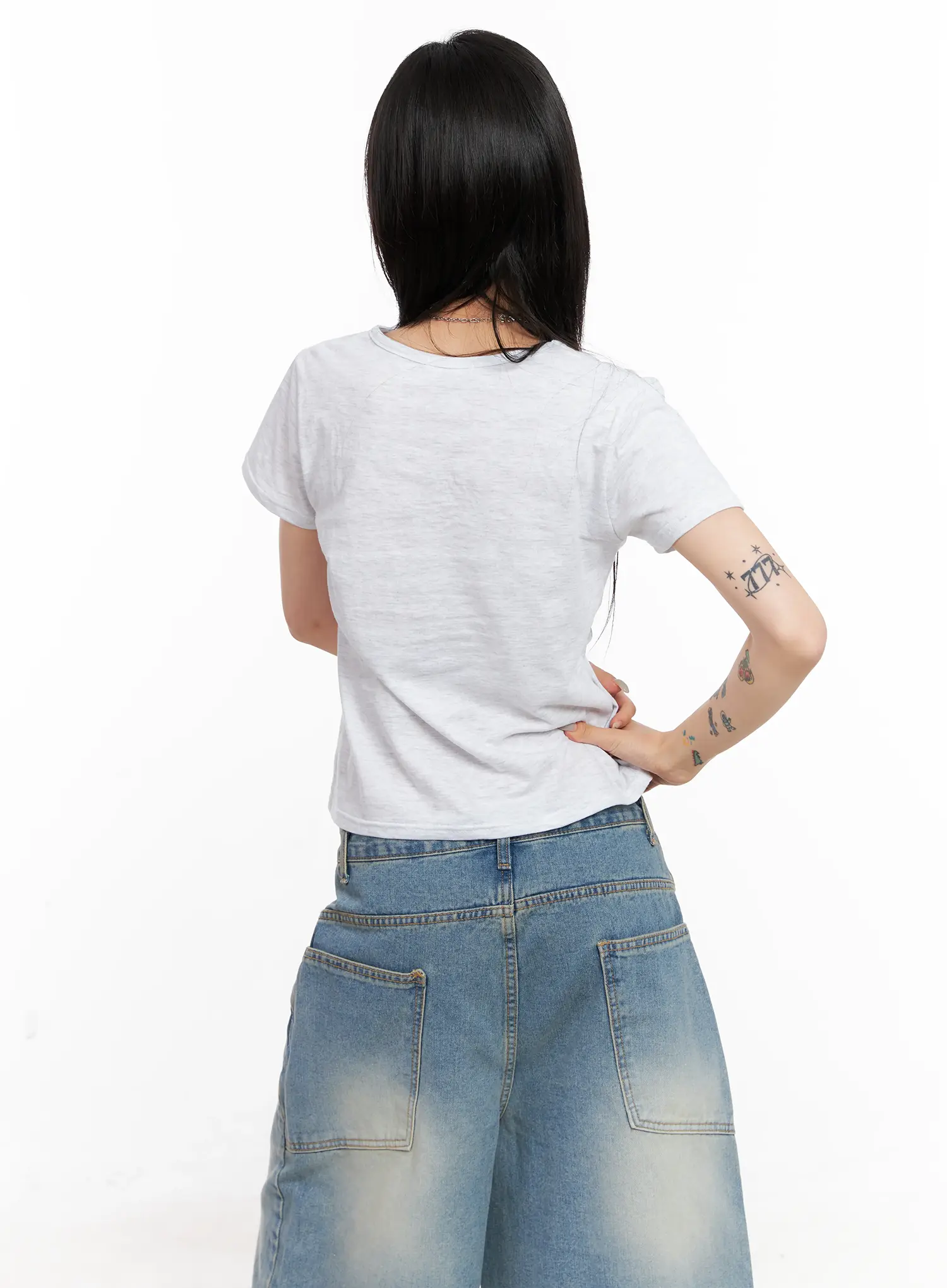 Kitty Graphic Cropped Tee CL525 - Image 17