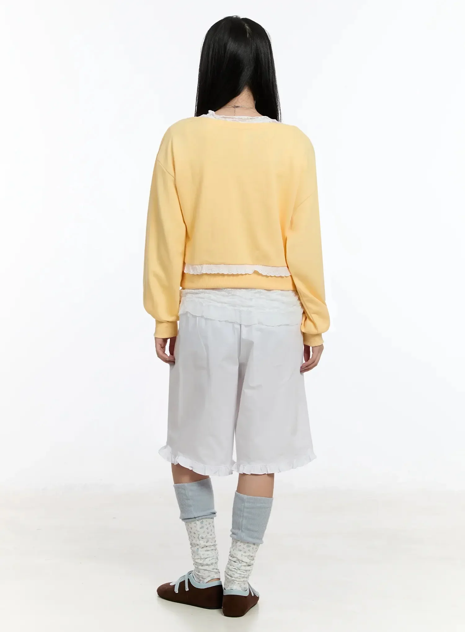 Knee-High Flower Leg Warmers IM509 - Image 8
