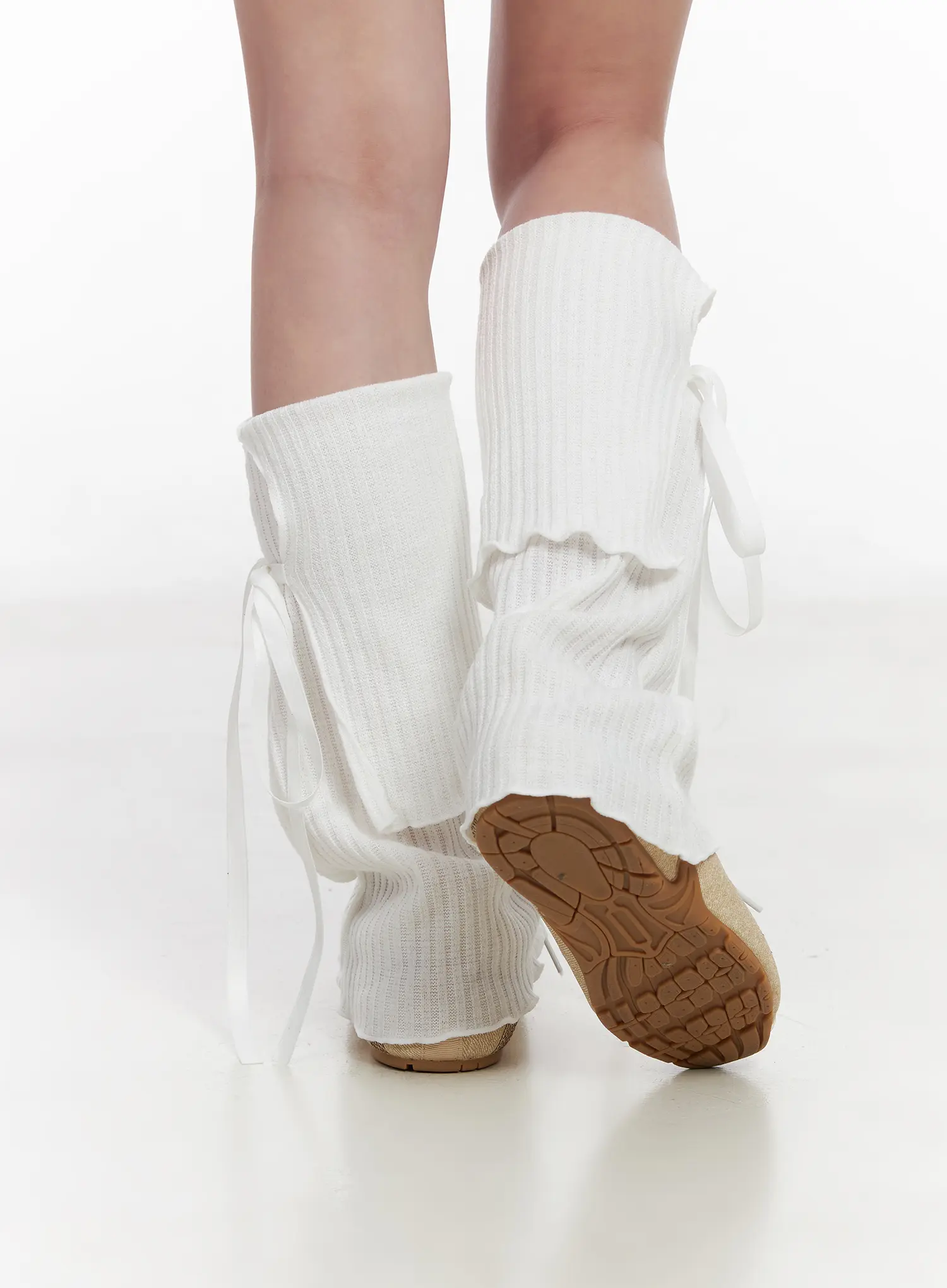 Knit Ribbon Leg Warmers CM531 - Image 6