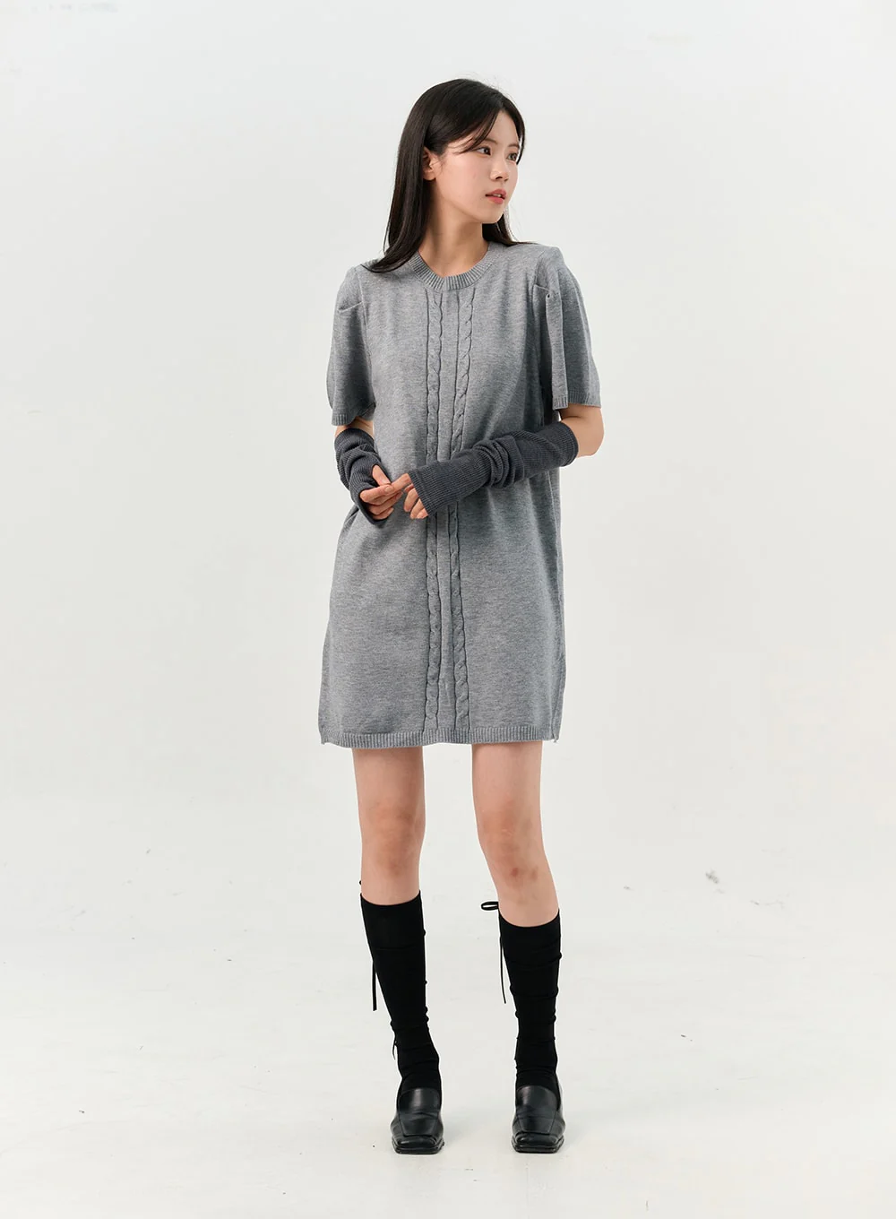 Knitted Arm Warmer OO331 - Image 3