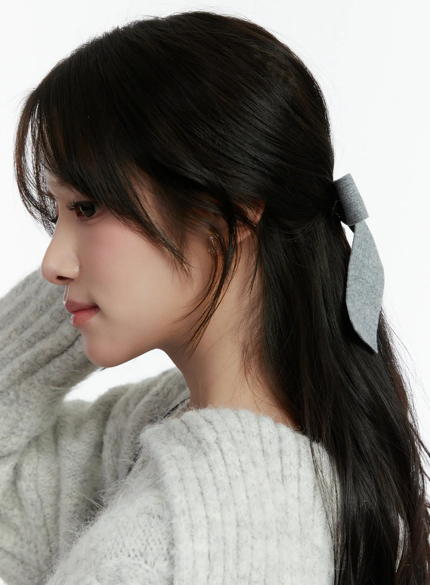 Knitted Bow Hairclip CD514 - Image 2
