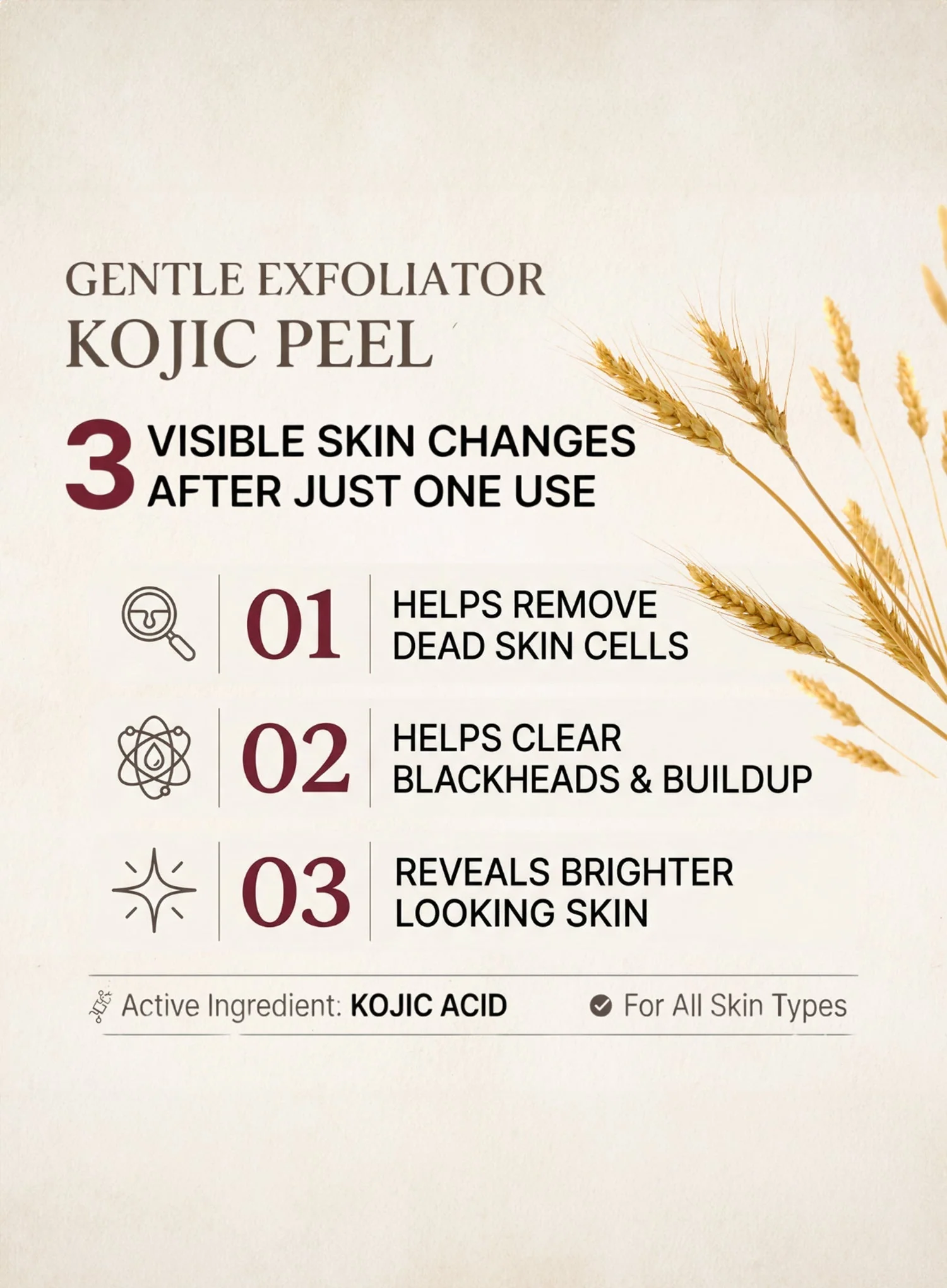 Kojic Acid Niacinamide Brightening Rice Peel Shot (80ml) - Image 2