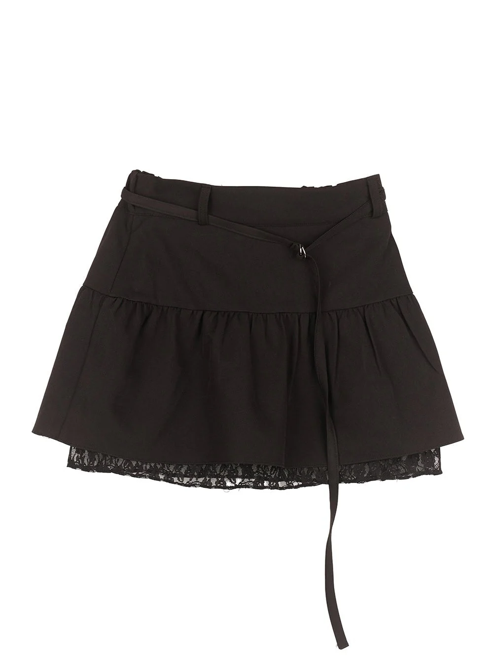 Lace Buckle Flare Mini Skirt IM524 - Image 12