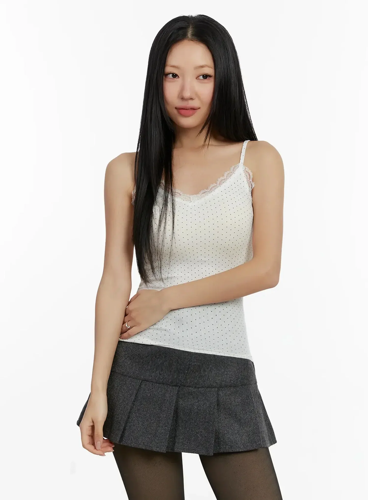 Lace Dot Tank Top ID525 - Image 6