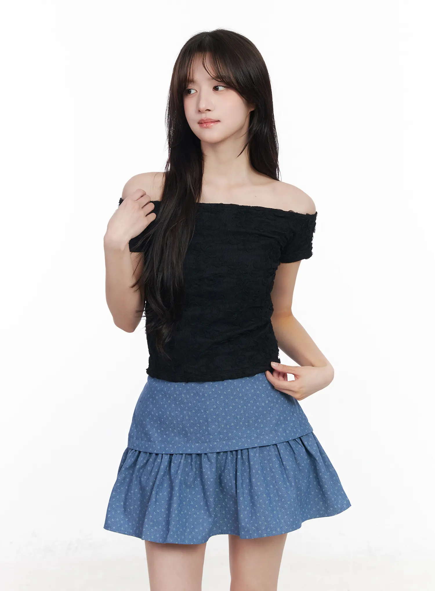 Lace Off-Shoulder Top CM527 - Image 2