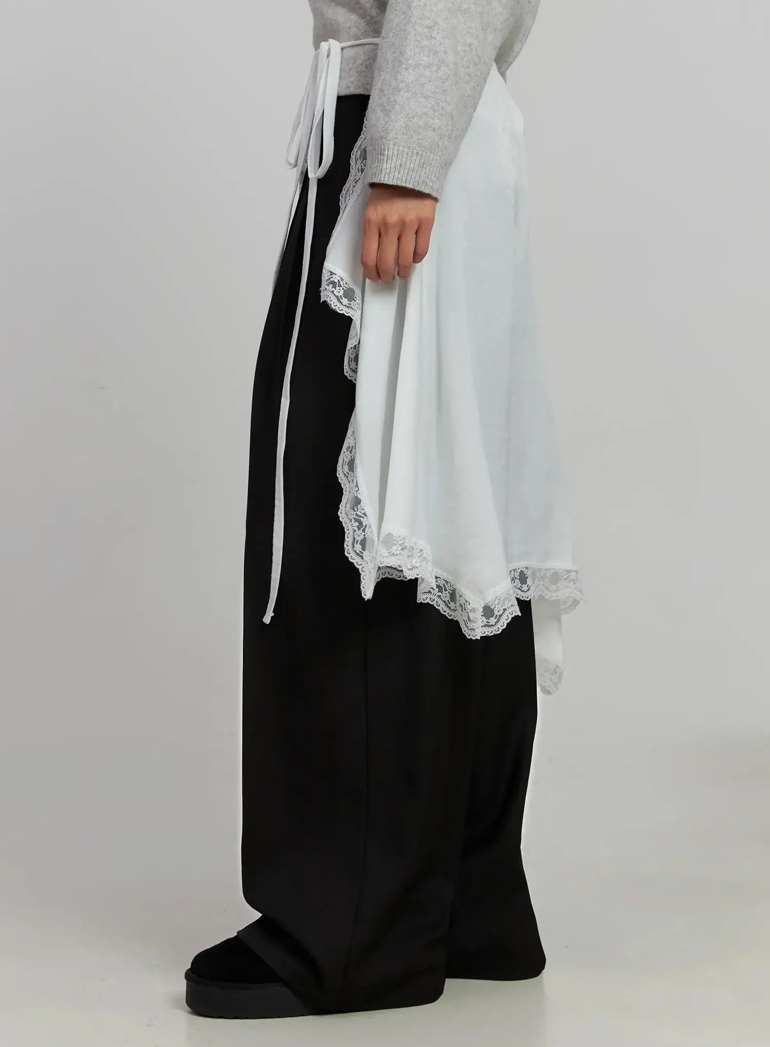 Lace Overlay Skirt IJ505 - Image 10