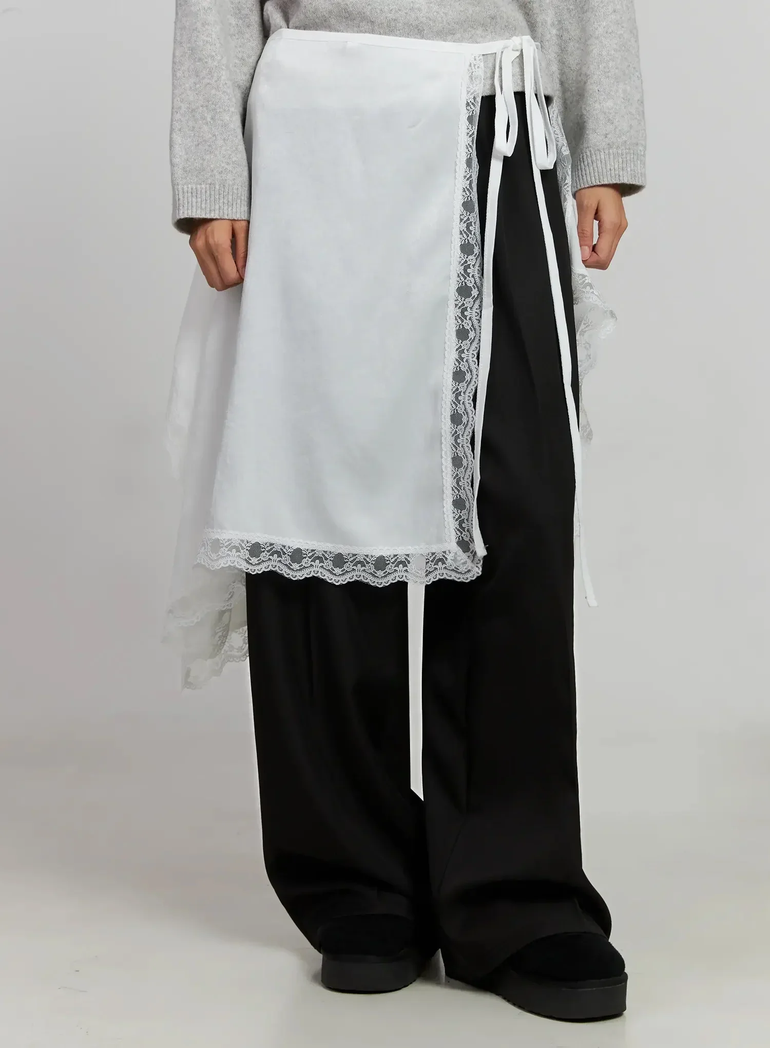 Lace Overlay Skirt IJ505 - Image 4
