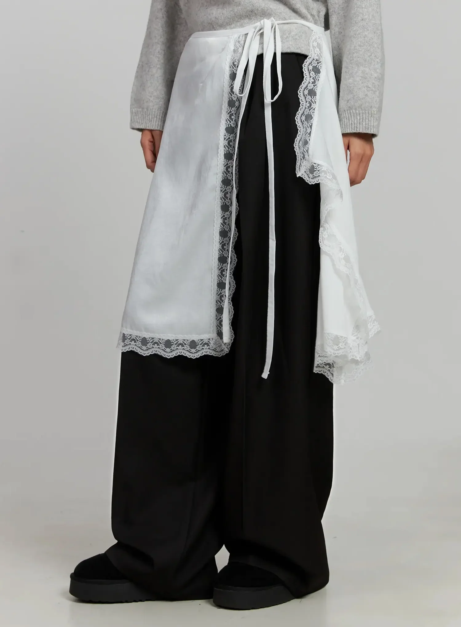 Lace Overlay Skirt IJ505 - Image 5