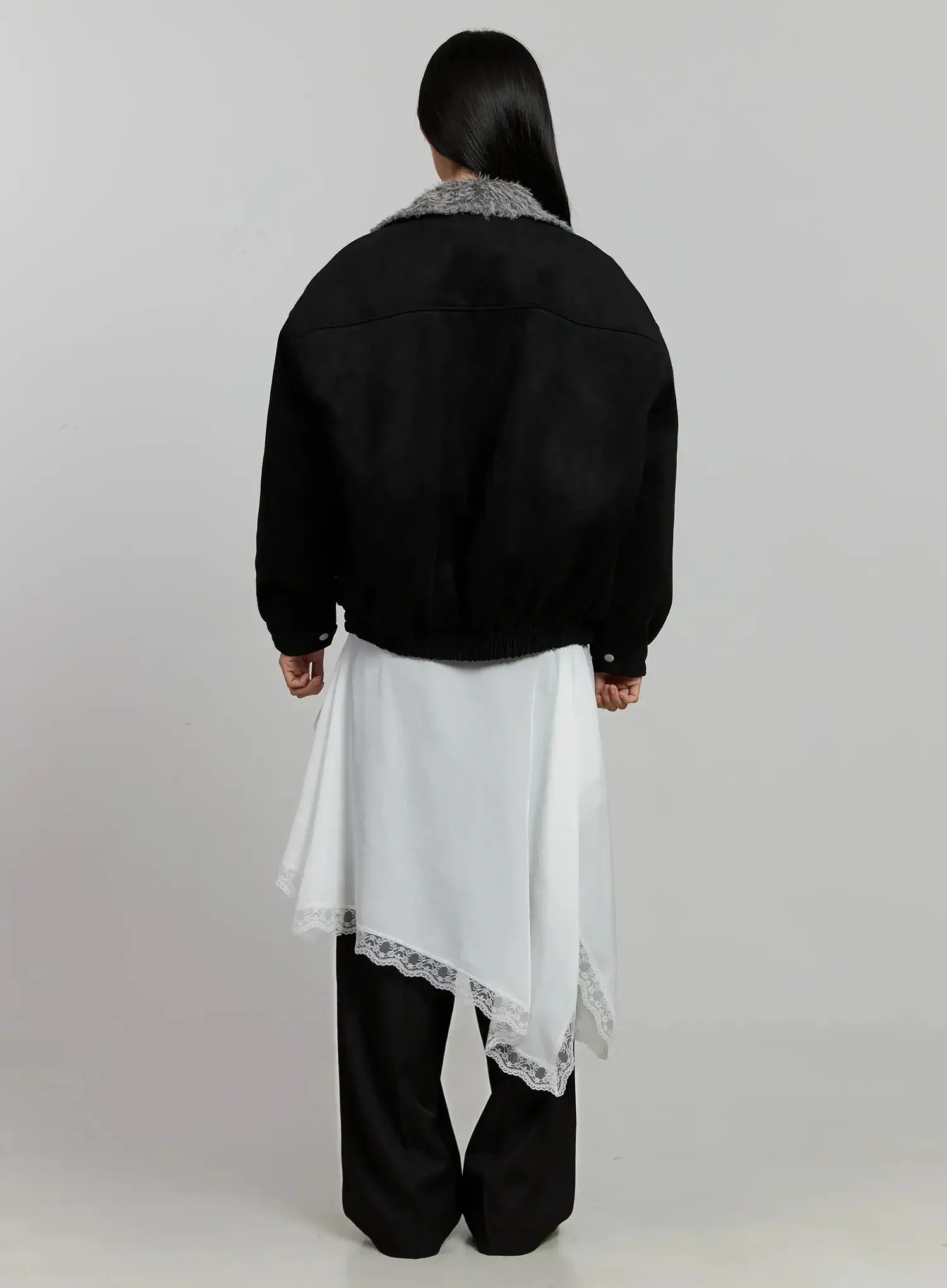 Lace Overlay Skirt IJ505 - Image 9