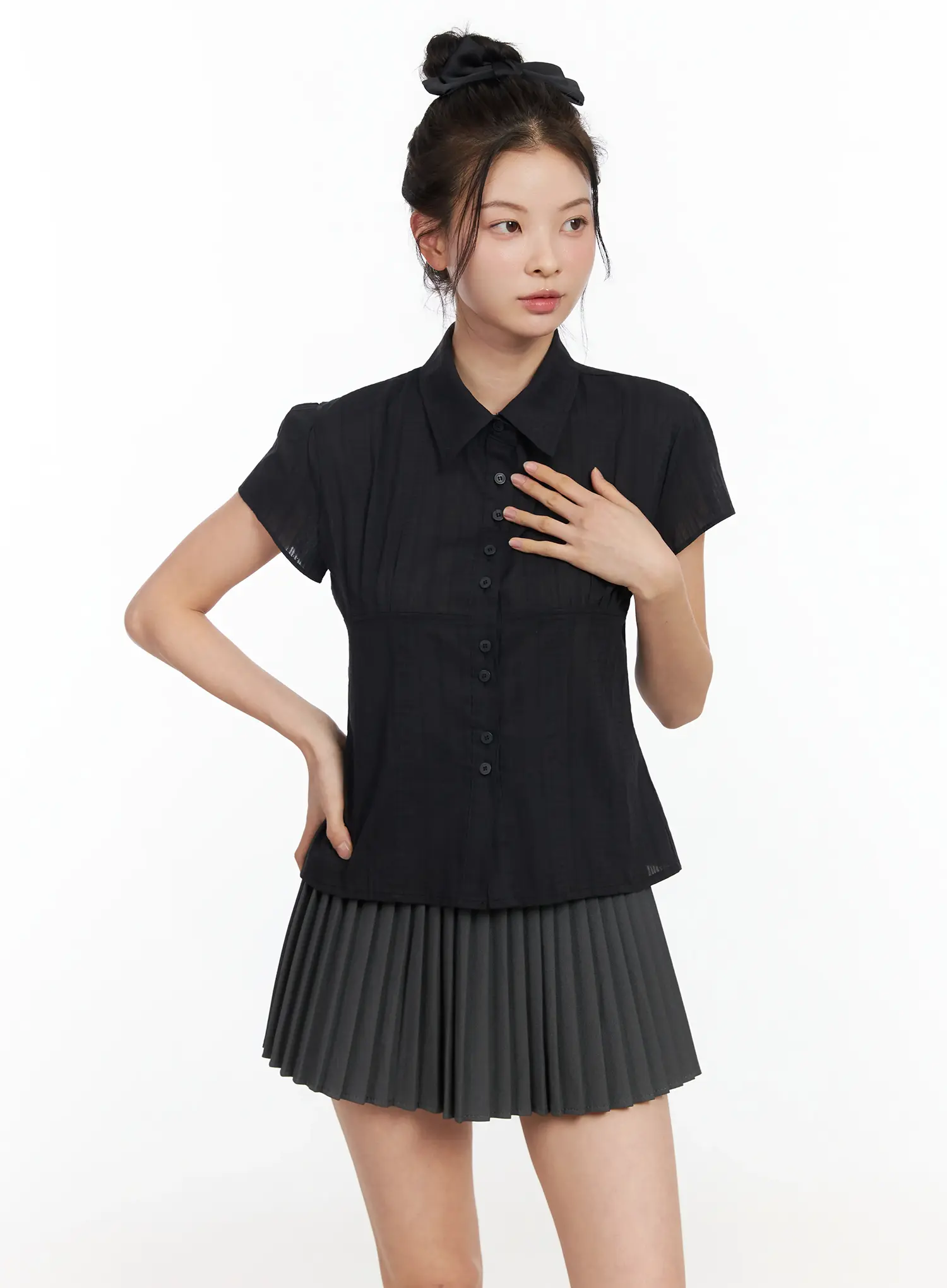 Lace Short Sleeve Blouse IM524 - Image 13