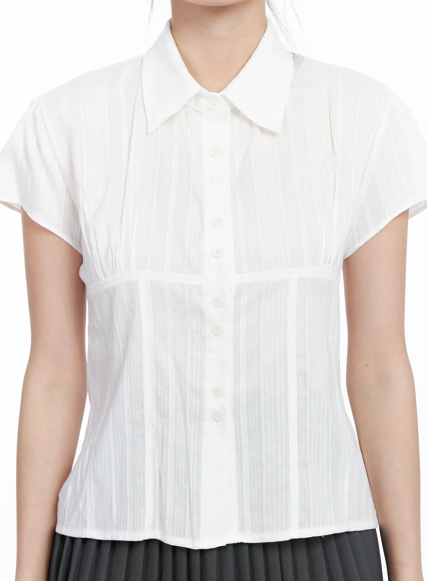 Lace Short Sleeve Blouse IM524 - Image 6