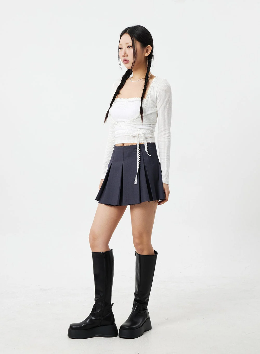 Lace Top And Cardigan Set CM324 - Image 10