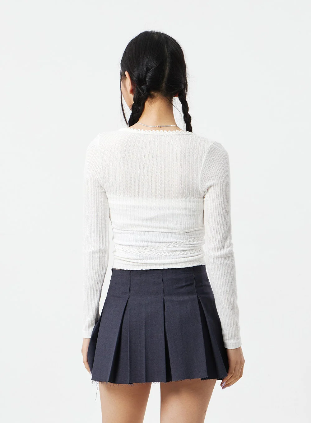 Lace Top And Cardigan Set CM324 - Image 6