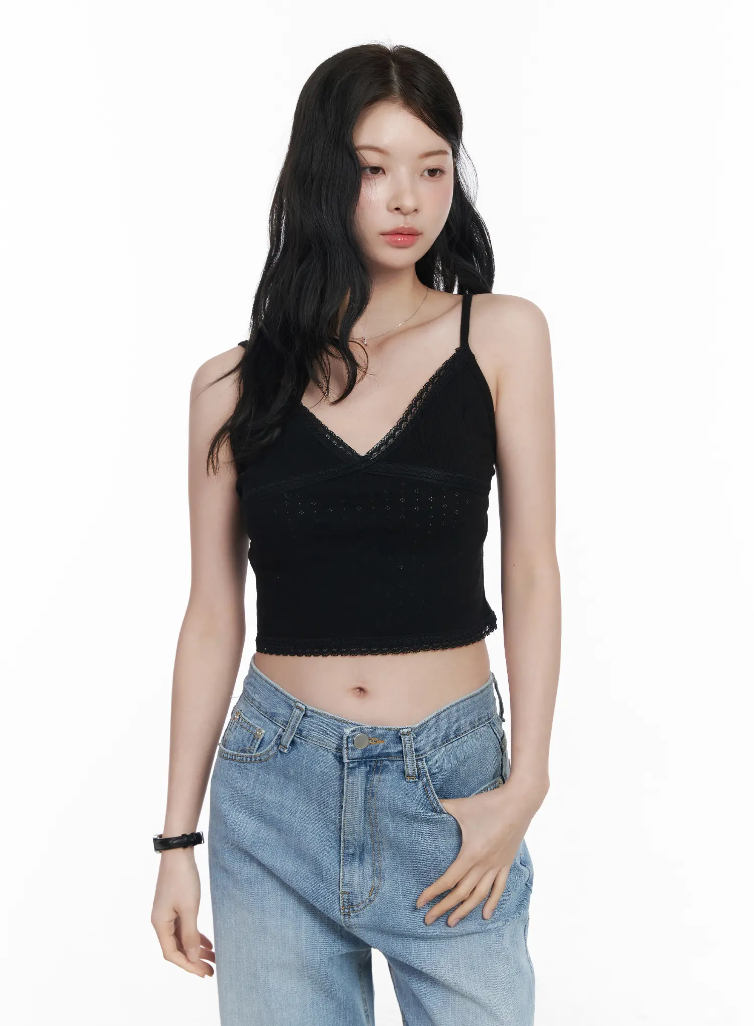Lace Trim Cami CA510 - Image 6