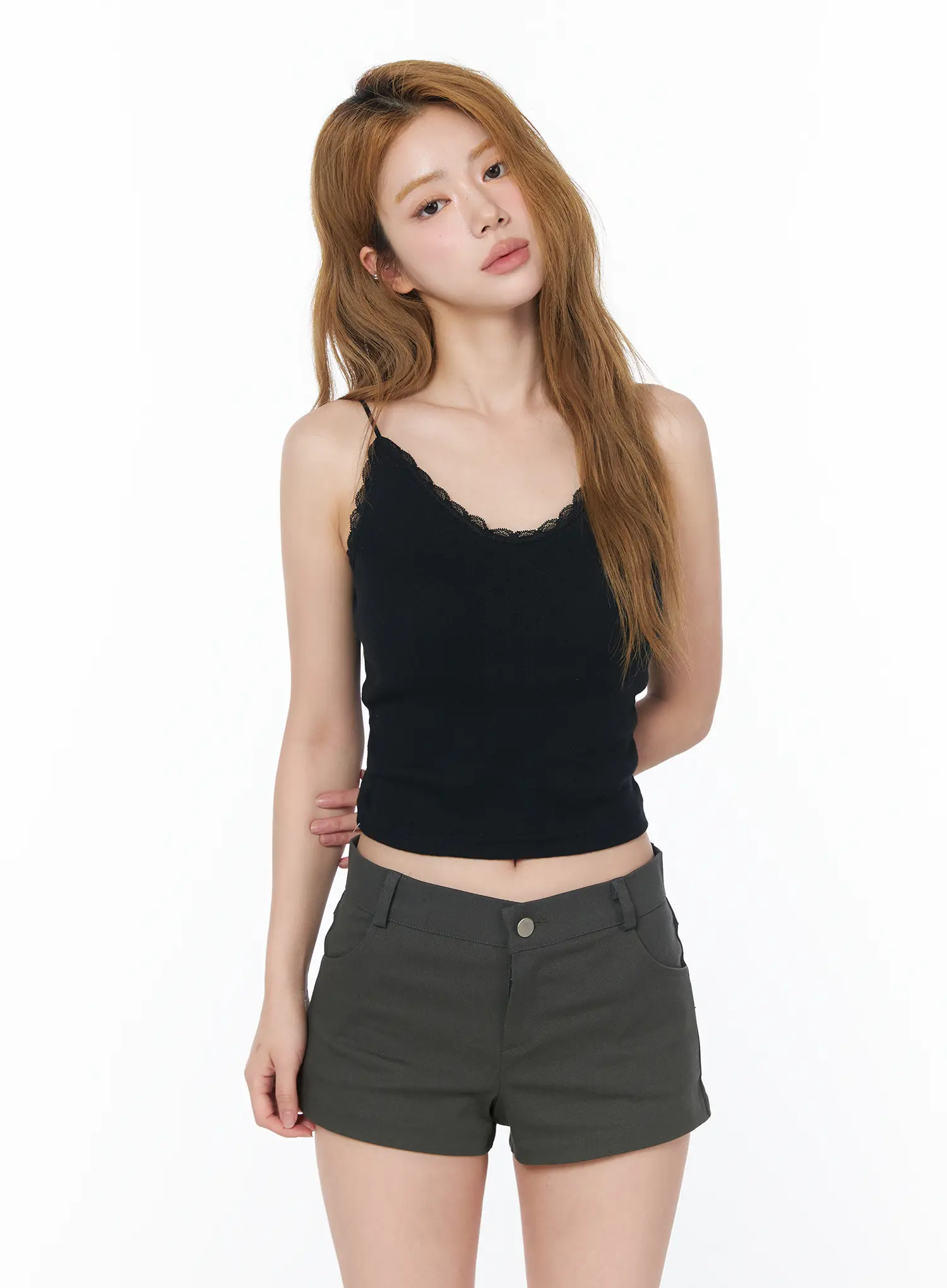 Lace Trim Cami Top CY505 - Image 2