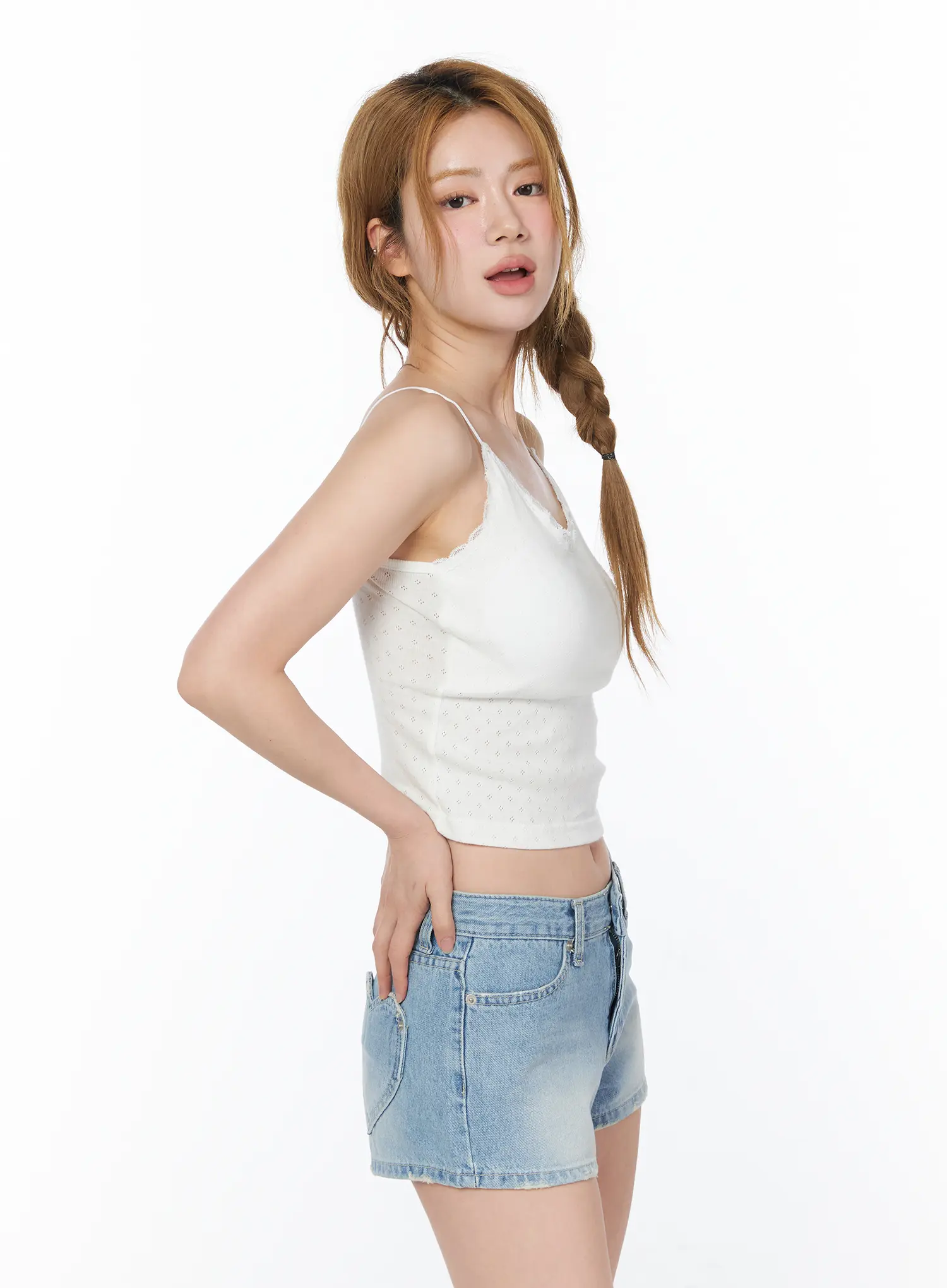 Lace Trim Cami Top CY505 - Image 7