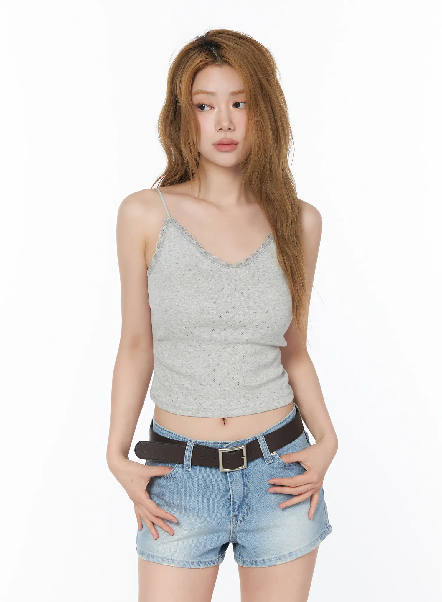 Lace Trim Cami Top CY505 - Image 9