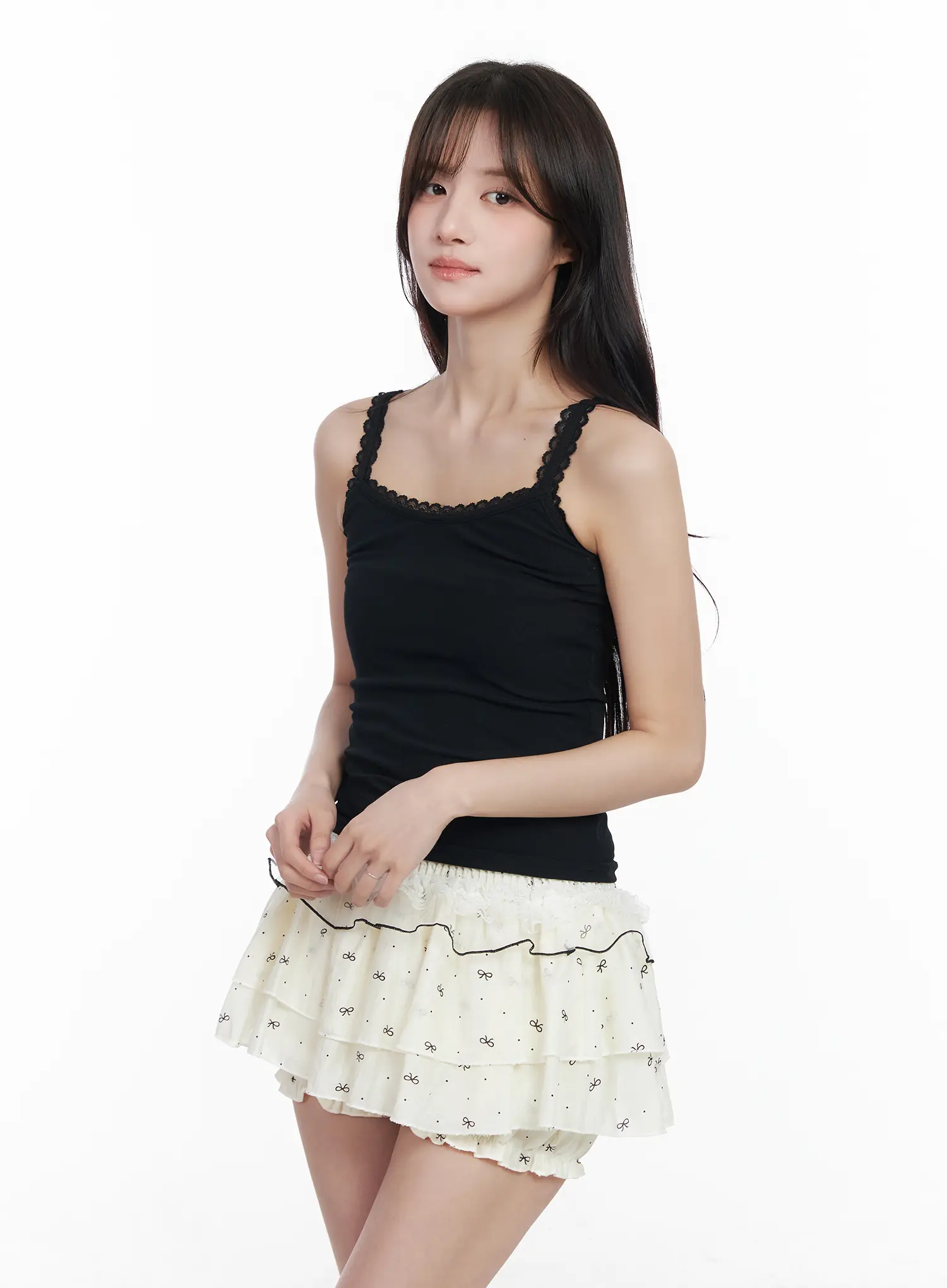 Lace Trim Crop Tank Top CM527 - Image 10