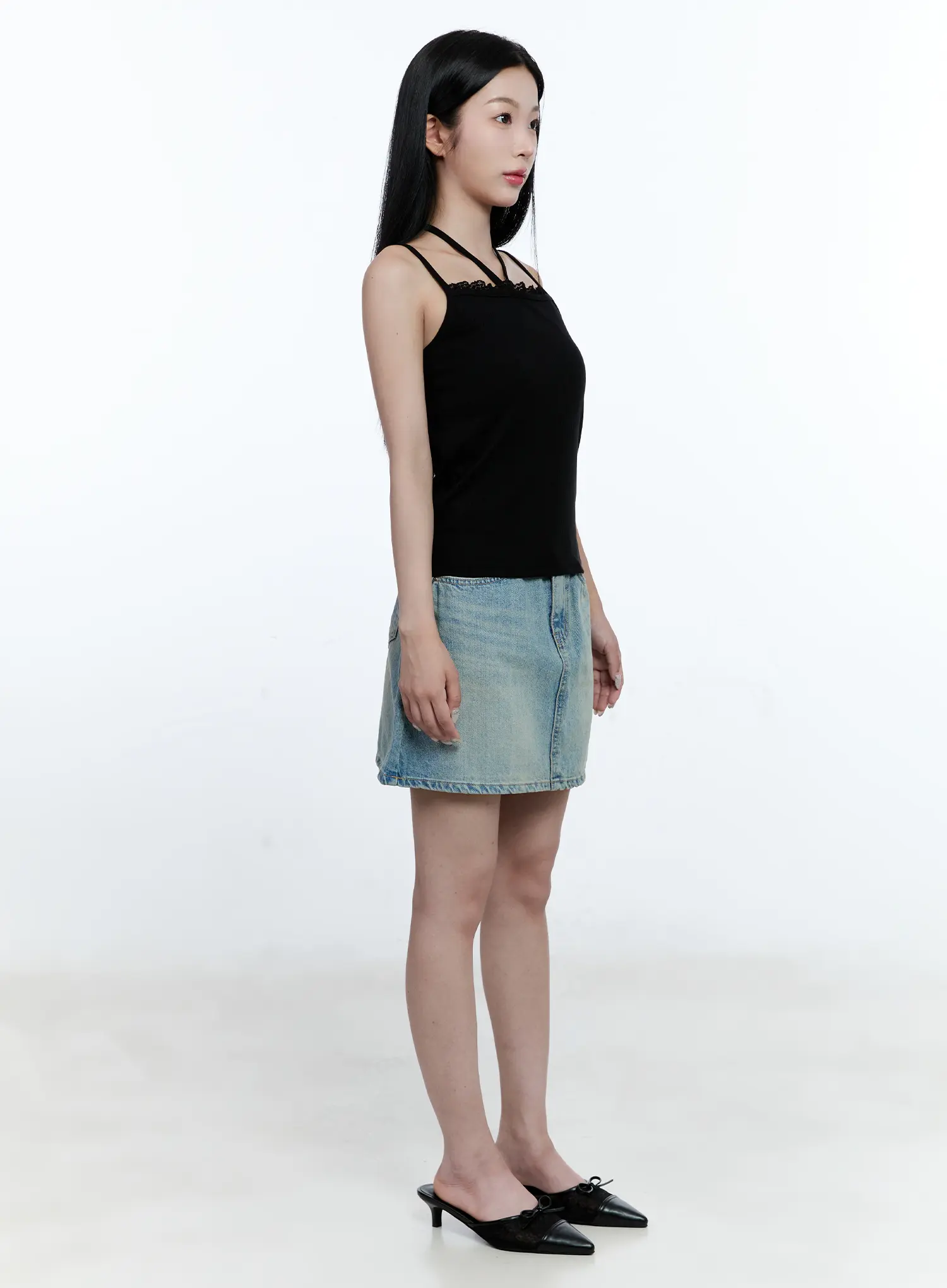 Lace-Trim Halter Tank CG512 - Image 5