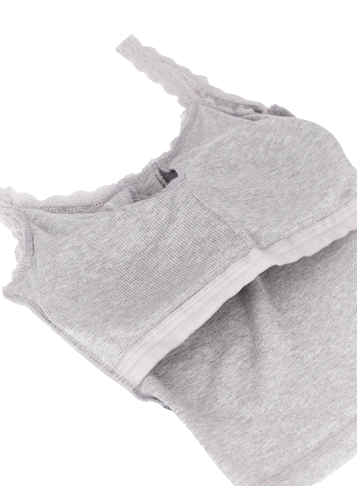 Lace Trim Ribbed Sleeveless Top CM526 - Image 10