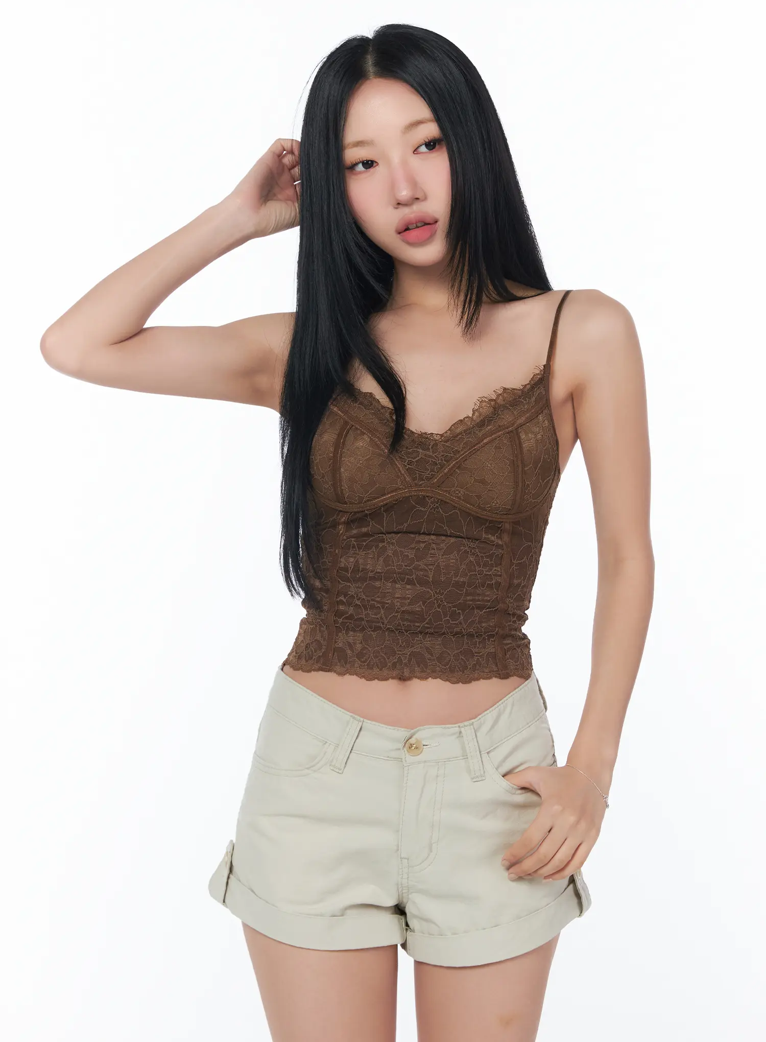 Lace-Trimmed Cami CY512