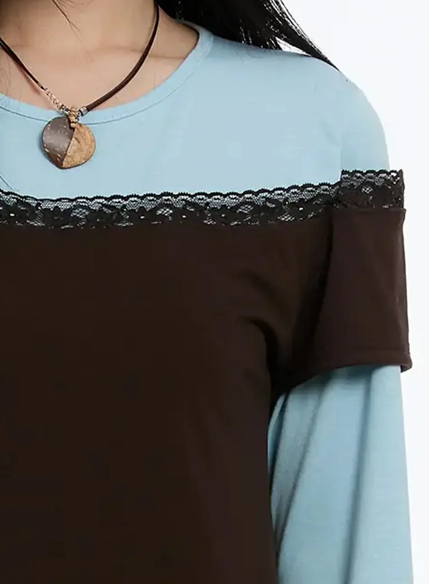 Lace-Trimmed Off-Shoulder Top IM509 - Image 4